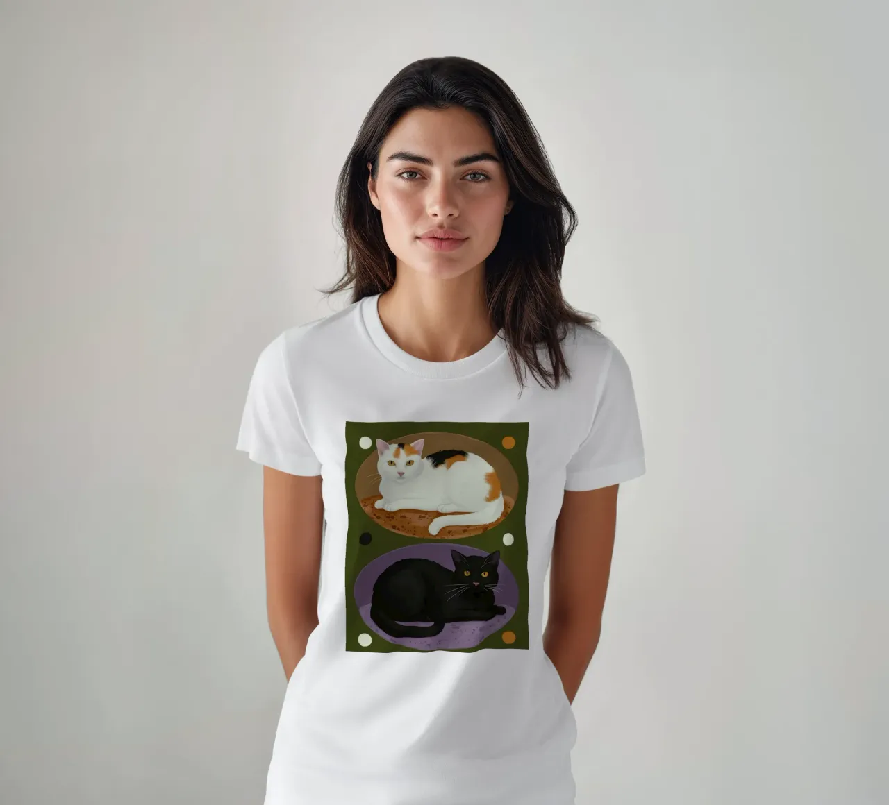 Piatto doppio felino t-shirt da Stone Patina