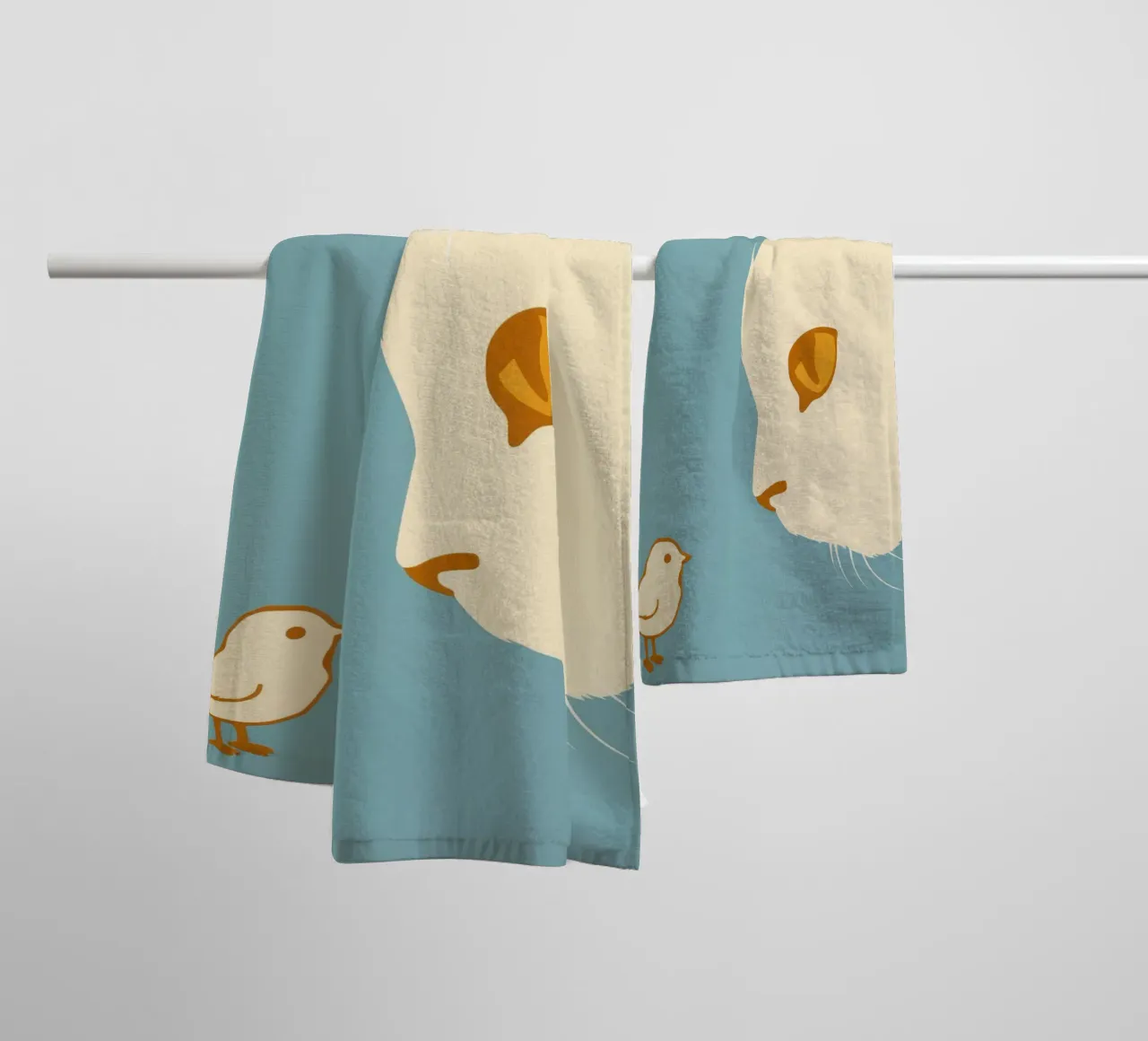Golden Bird Encounter towel by Stone Patina