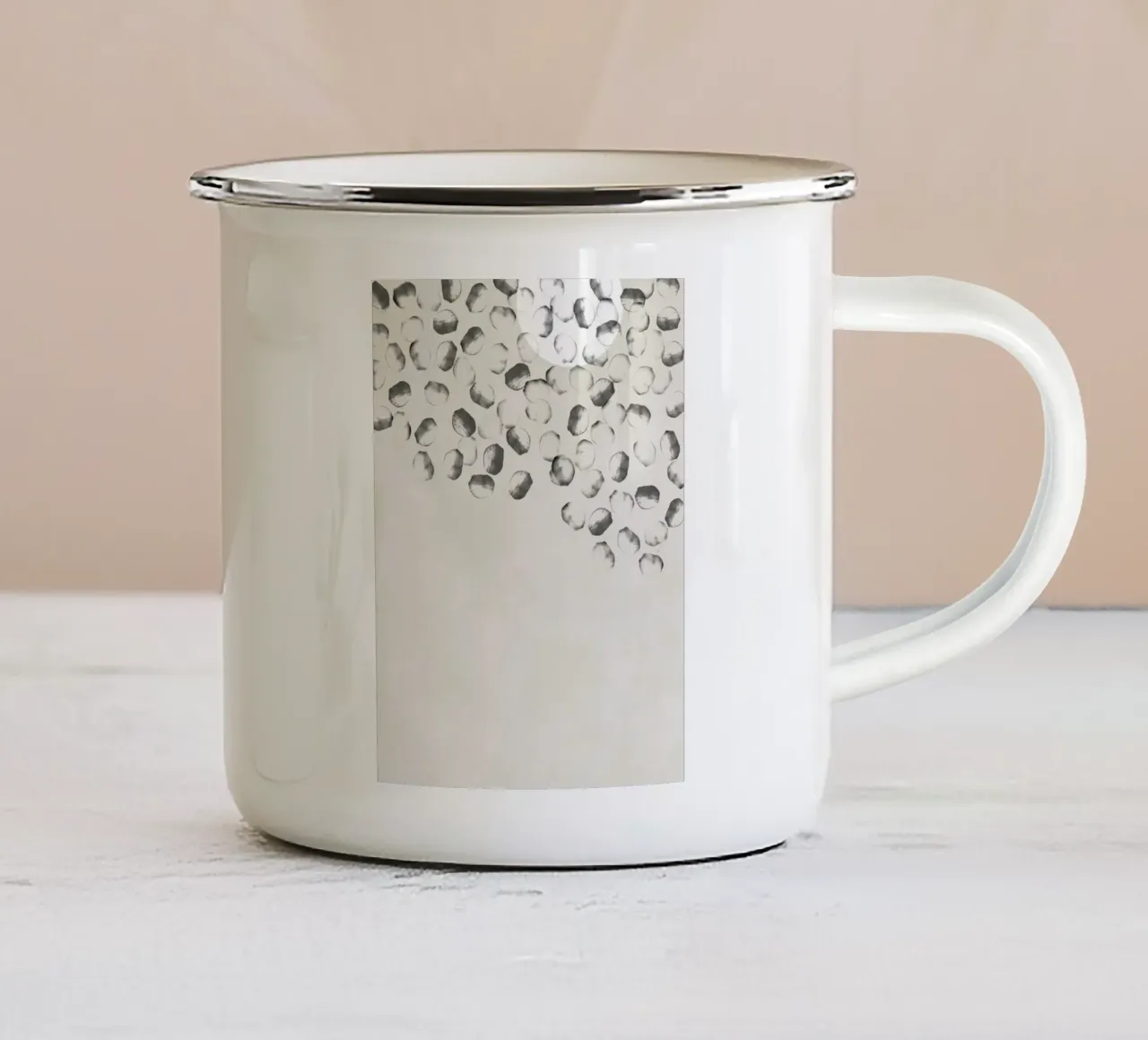 Forme di cerchi tazza in smalto da Imaginative