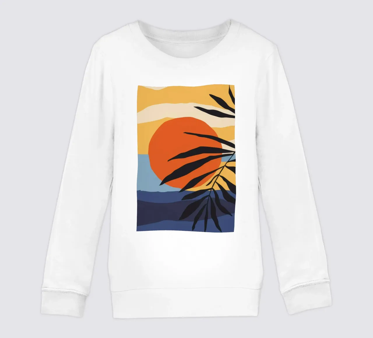 Abstract Palm Horizon kids sweatshirt by Stone Patina
