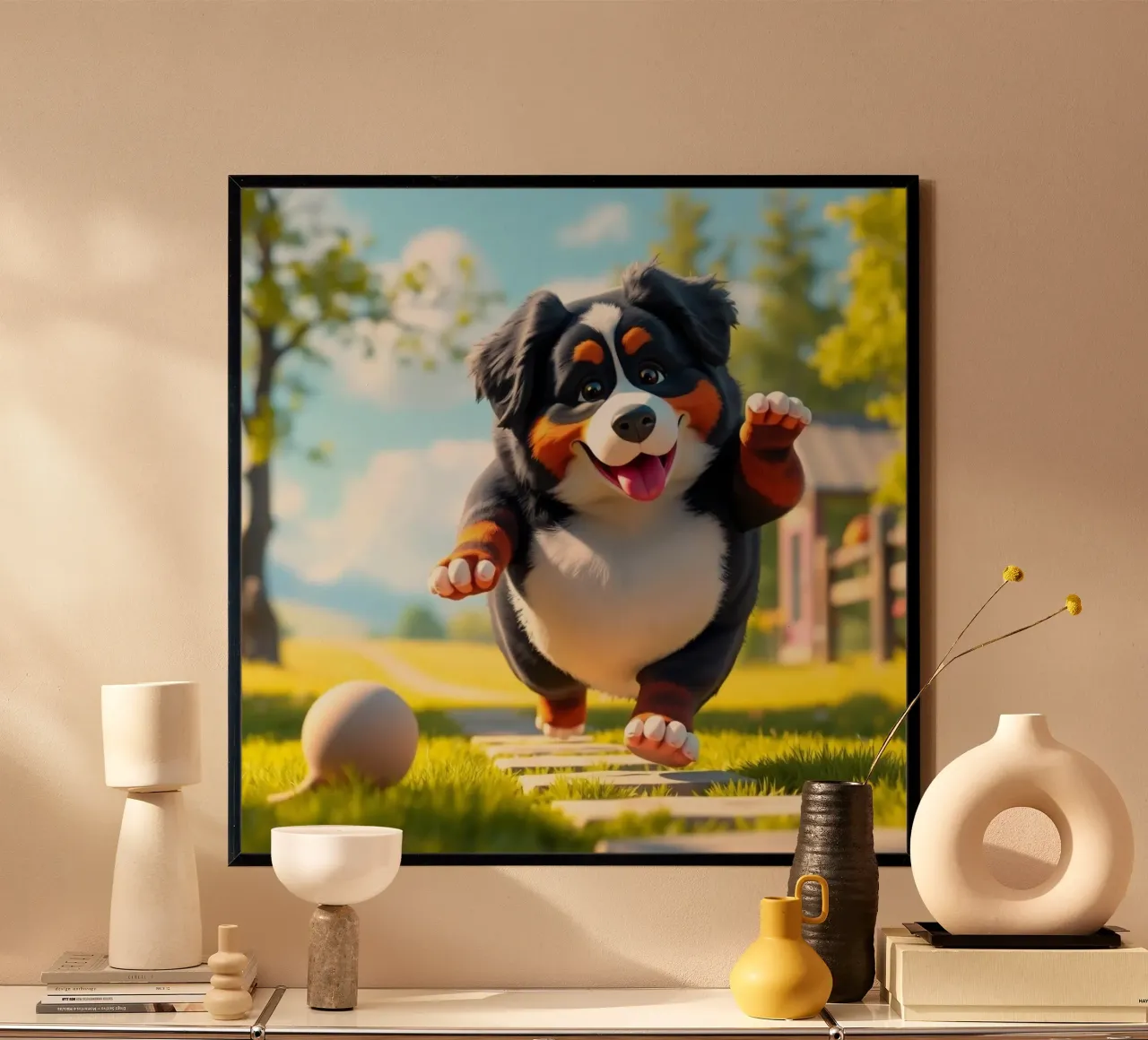 Pixarstyle and Ultrasweet #16 poster with plastic frame by Yumis.Beargang.and.Me