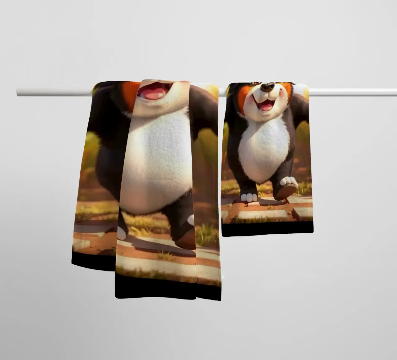 Pixarstyle and Ultrasweet #18 towel by Yumis.Beargang.and.Me