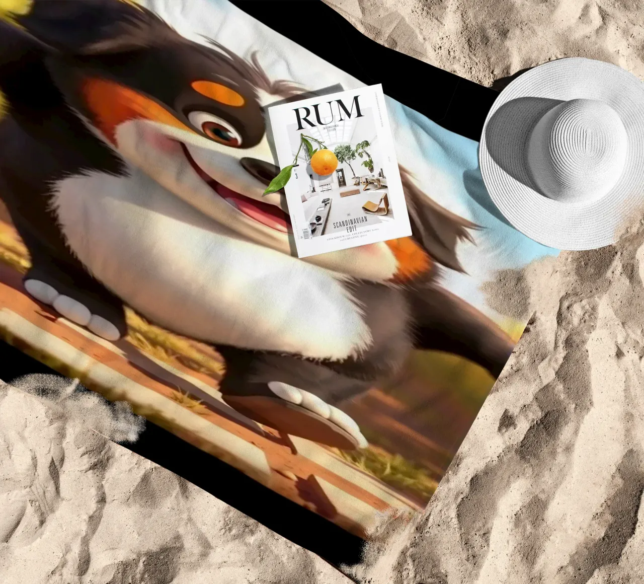 Pixarstyle and Ultrasweet #18 beach towel by Yumis.Beargang.and.Me