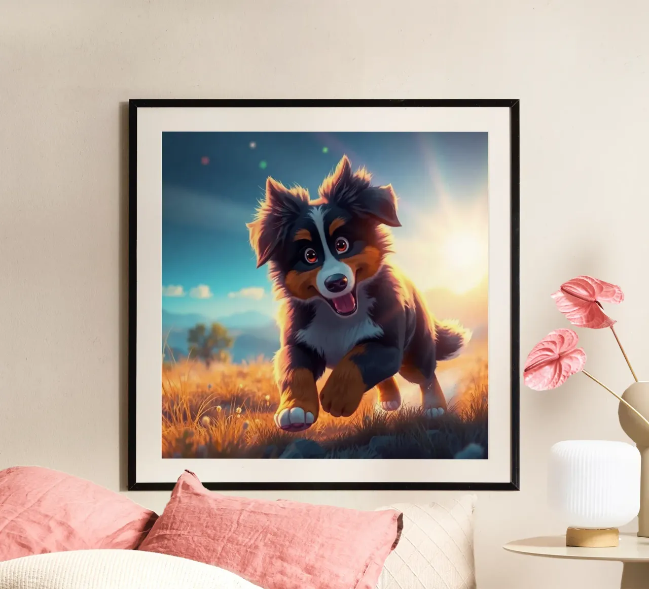 Pixarstyle e Ultrasweet #19 poster con telaio in legno da Yumis.Beargang.and.Me