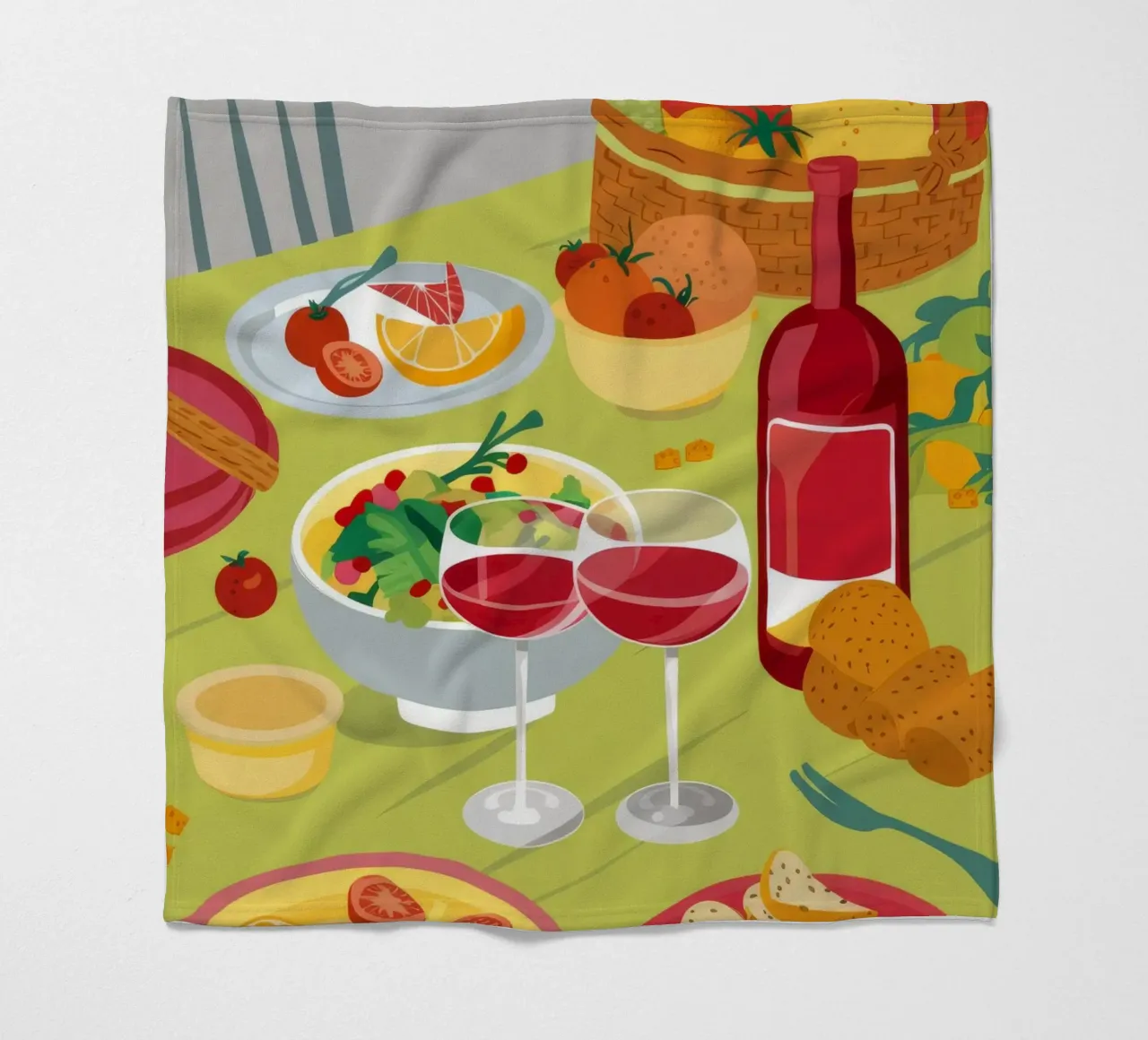 Al Fresco Wine Lunch coperta in pile da Jasper Rune