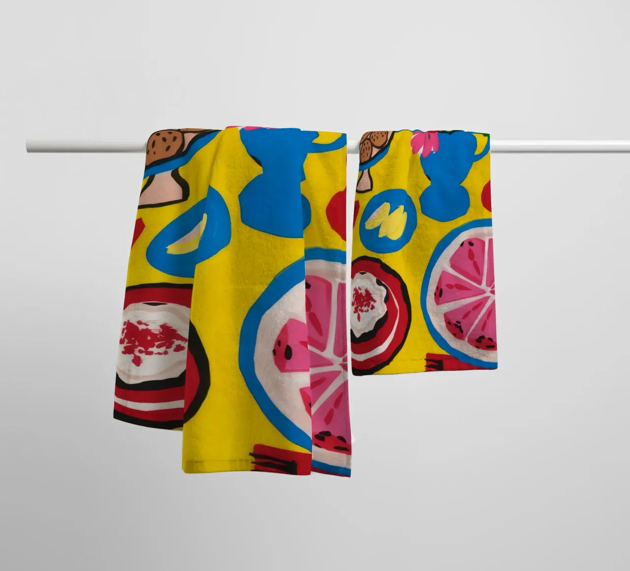 Grapefruit Tart Delight towel by Jasper Rune