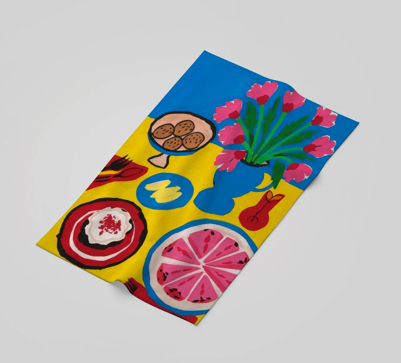 Grapefruit-Torte Delight Strandtuch von Jasper Rune