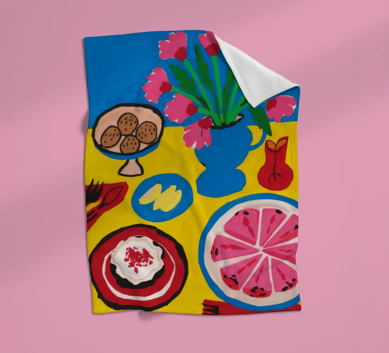 Grapefruit-Torte Delight Fleecedecke von Jasper Rune