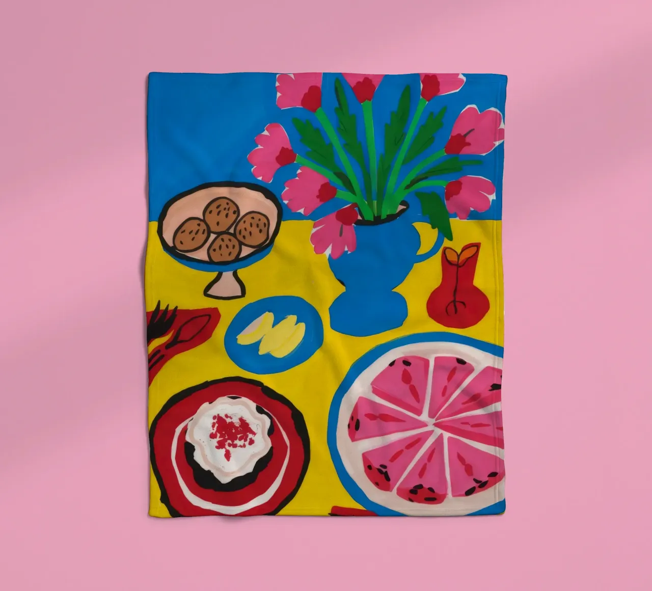Grapefruit-Torte Delight Fleecedecke von Jasper Rune