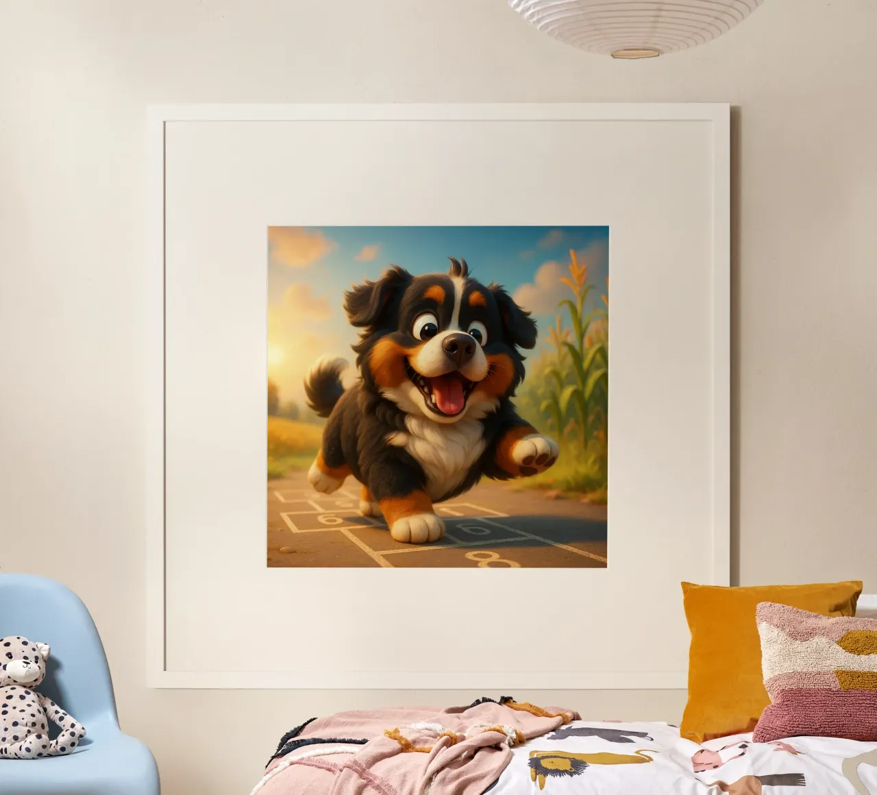 Pixarstyle e Ultrasweet #21 poster con telaio in legno da Yumis.Beargang.and.Me