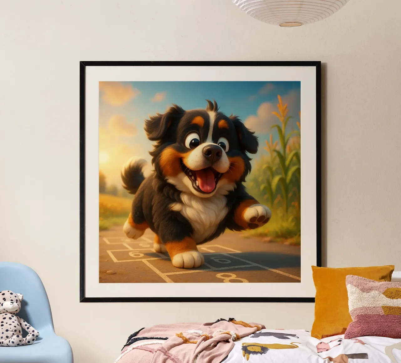 Pixarstyle e Ultrasweet #21 poster con telaio in legno da Yumis.Beargang.and.Me