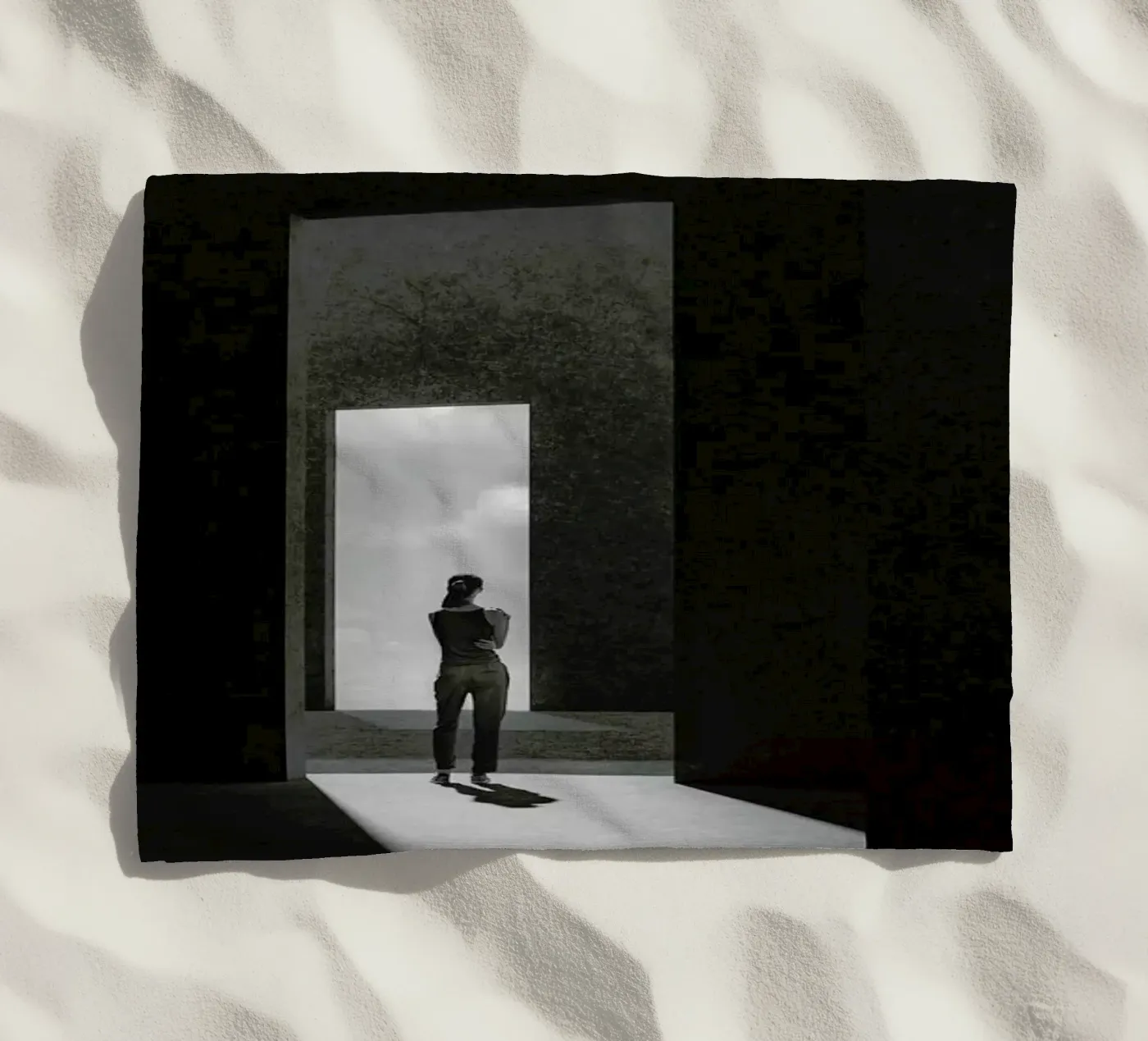 Extrospection beach towel by METROPOLIS