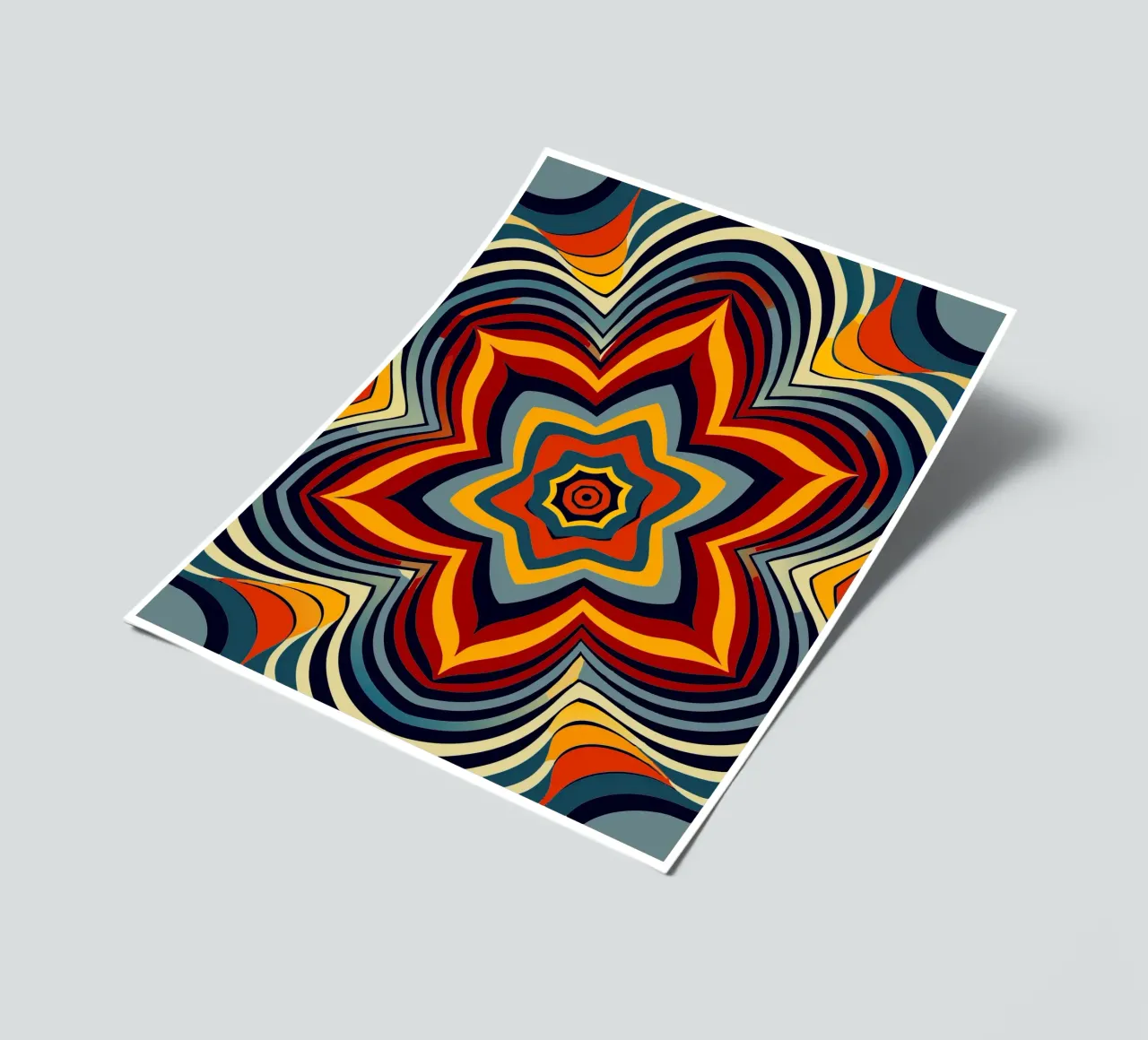 abstract art painting sticker sheet by zetazone