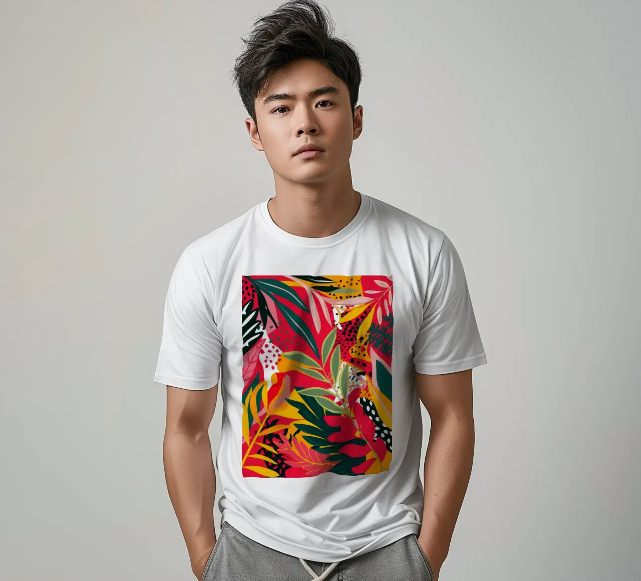 Giungla rosso fuoco t-shirt da Haven Mirage