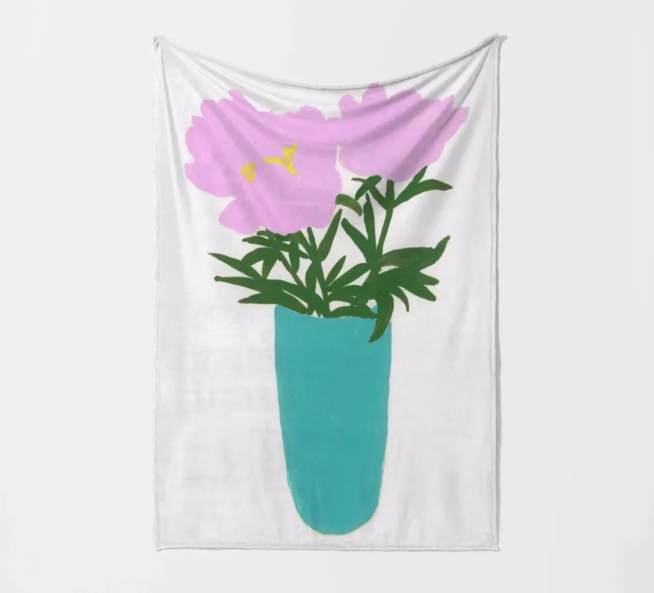 Peonies In A Vase coperta in pile da Sonia Brittain