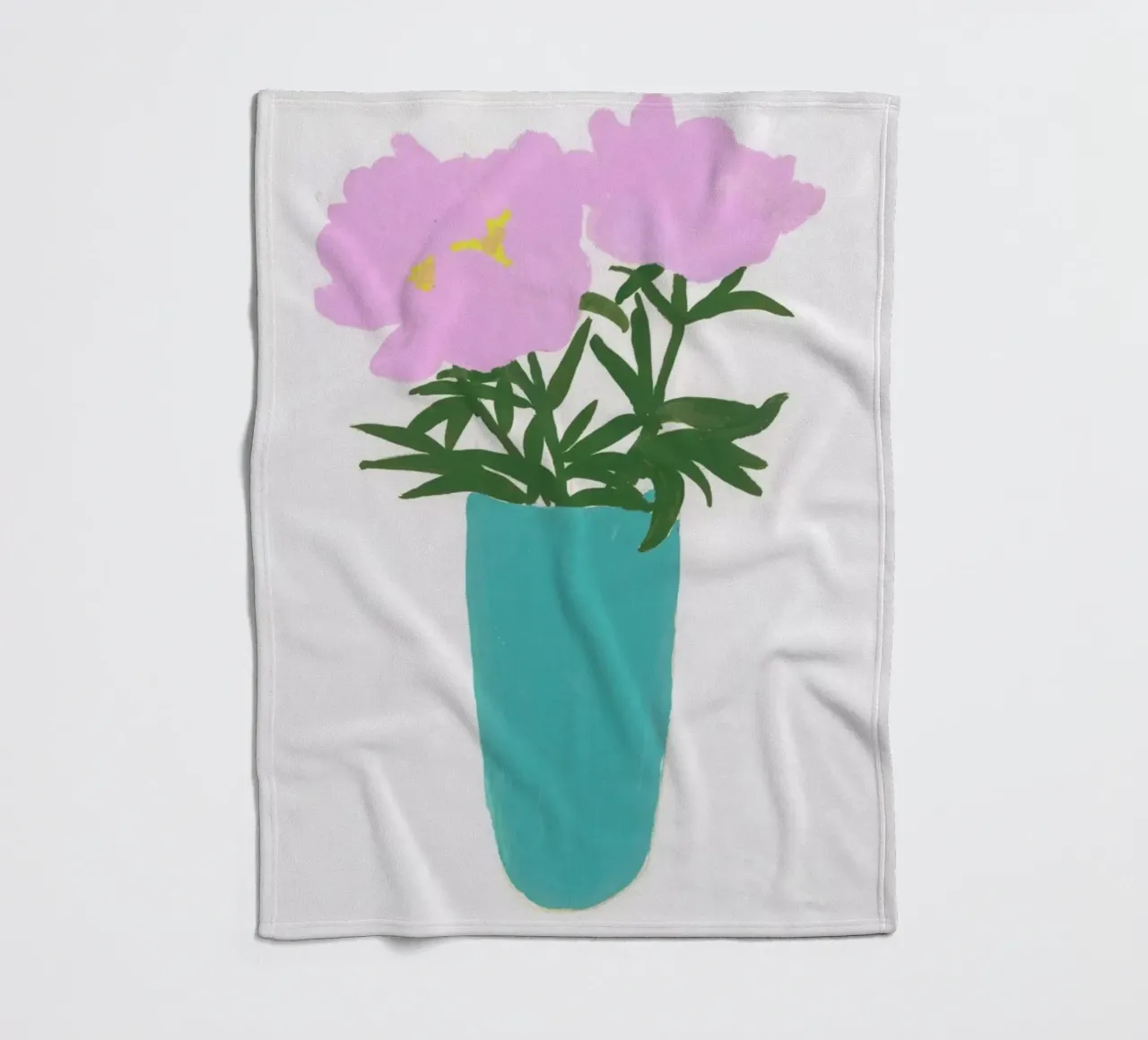 Peonies In A Vase coperta in pile da Sonia Brittain