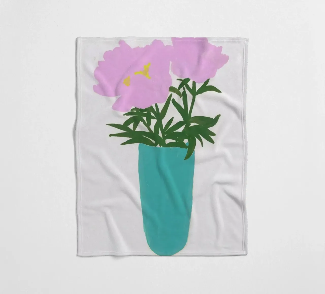 Peonies In A Vase coperta in pile da Sonia Brittain