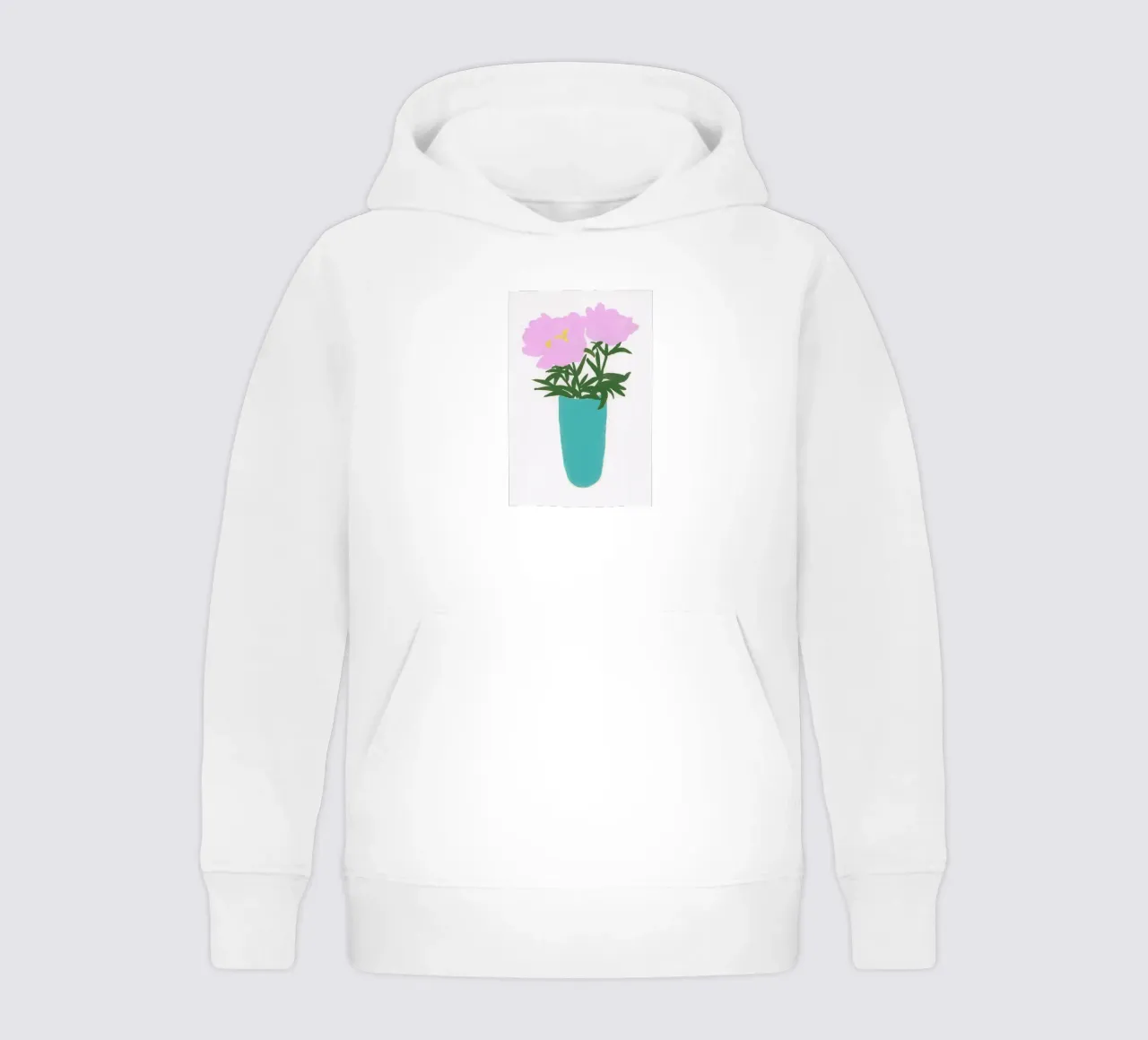 Peonies In A Vase felpa bambino con cappuccio da Sonia Brittain
