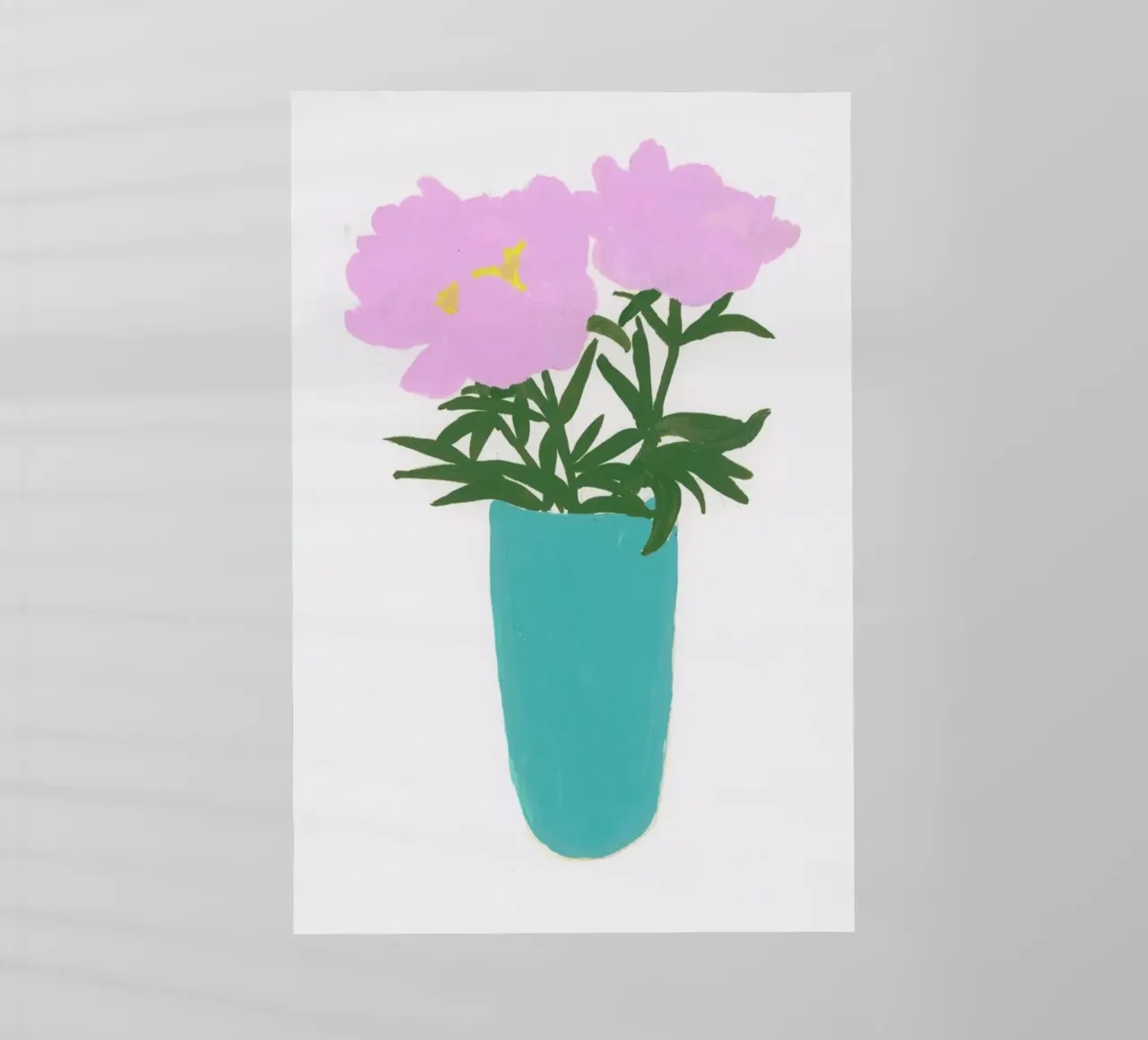 Peonies In A Vase pellicola backlit da Sonia Brittain