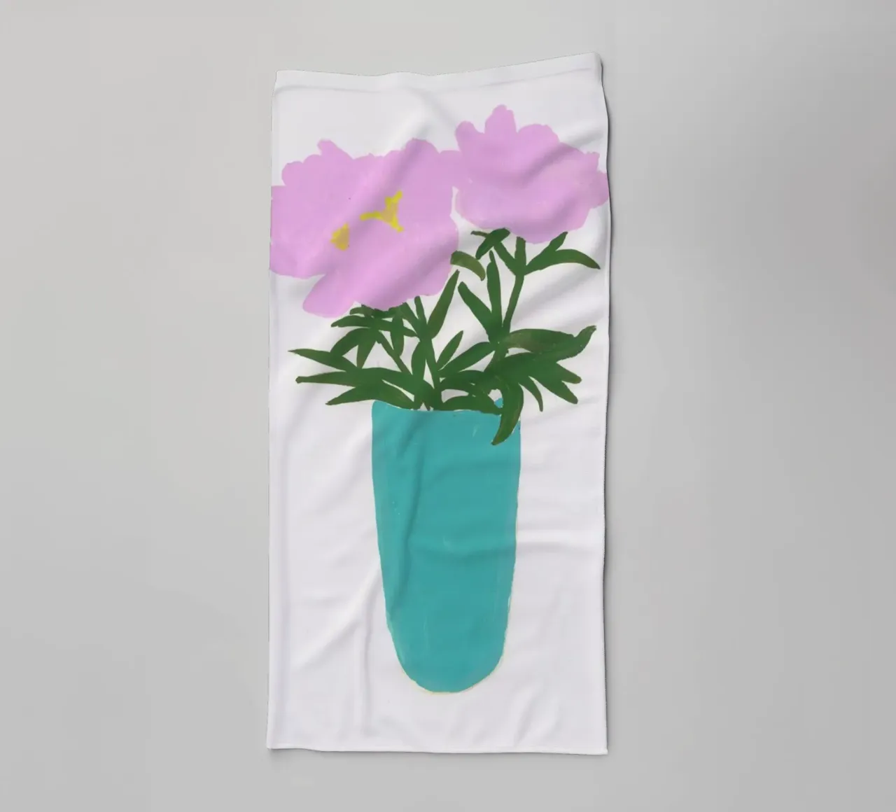 Peonies In A Vase asciugamano da bagno da Sonia Brittain