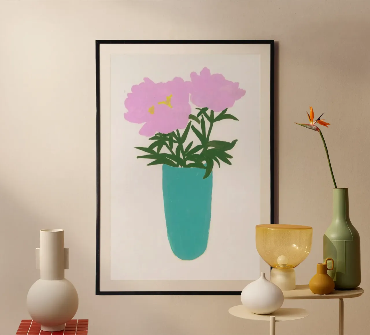 Peonies In A Vase carta hahnemühle da Sonia Brittain