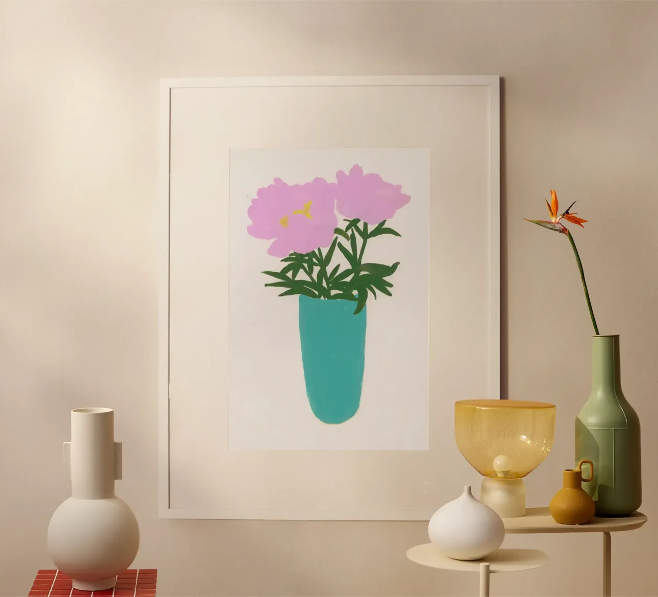 Peonies In A Vase carta hahnemühle da Sonia Brittain
