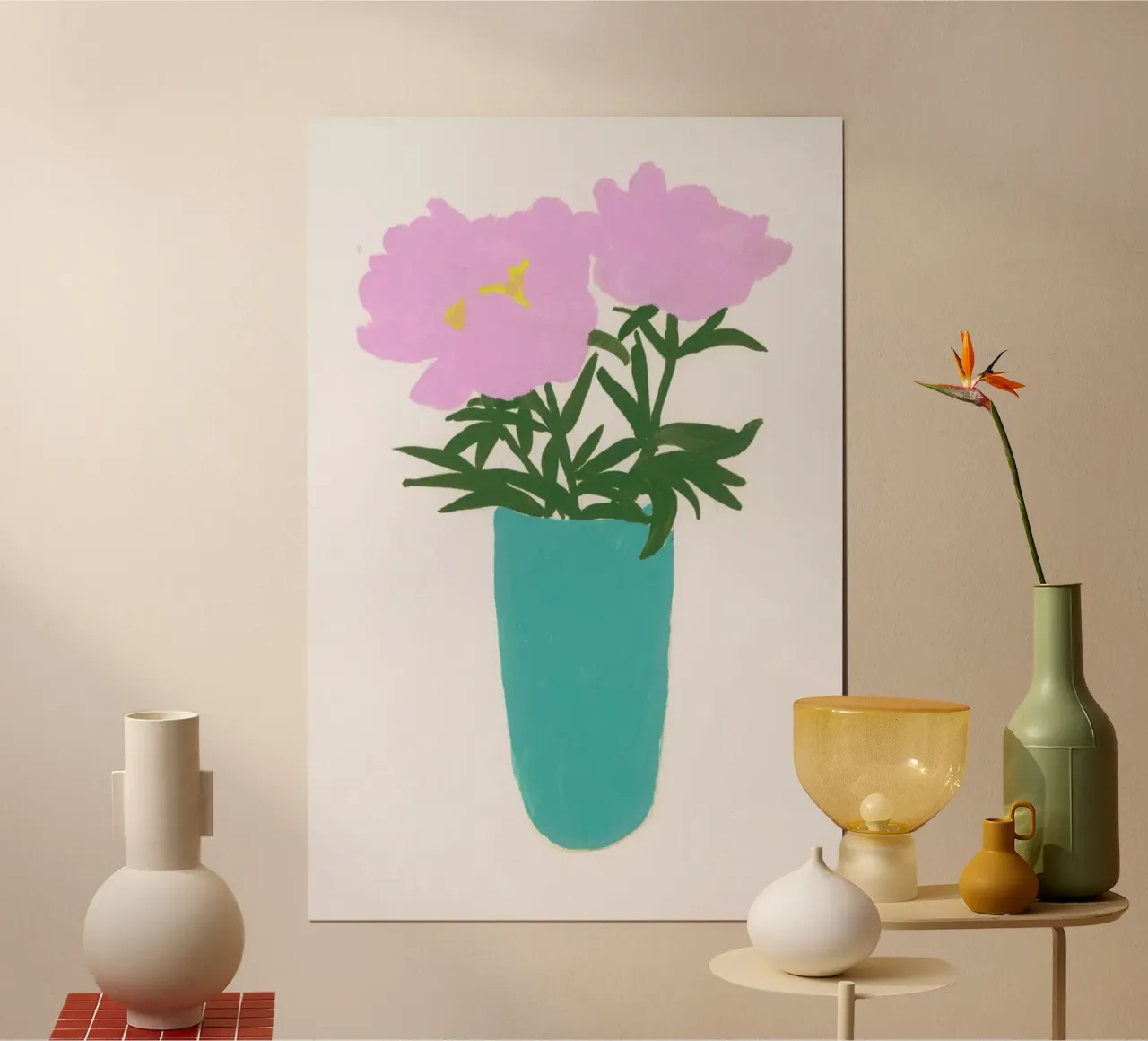 Peonies In A Vase carta hahnemühle da Sonia Brittain