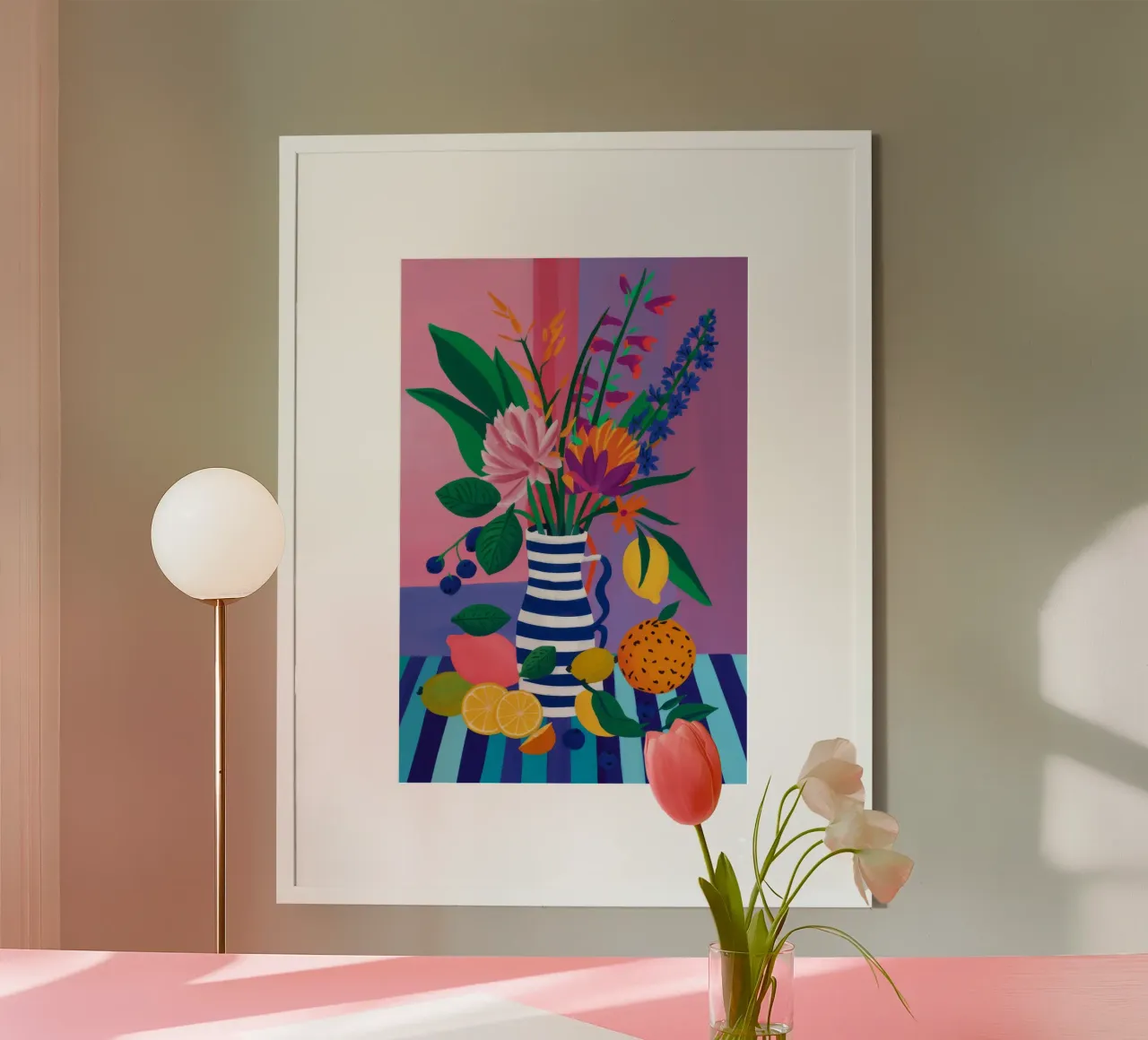 Armonia floreale agli agrumi poster da Paez Harmony