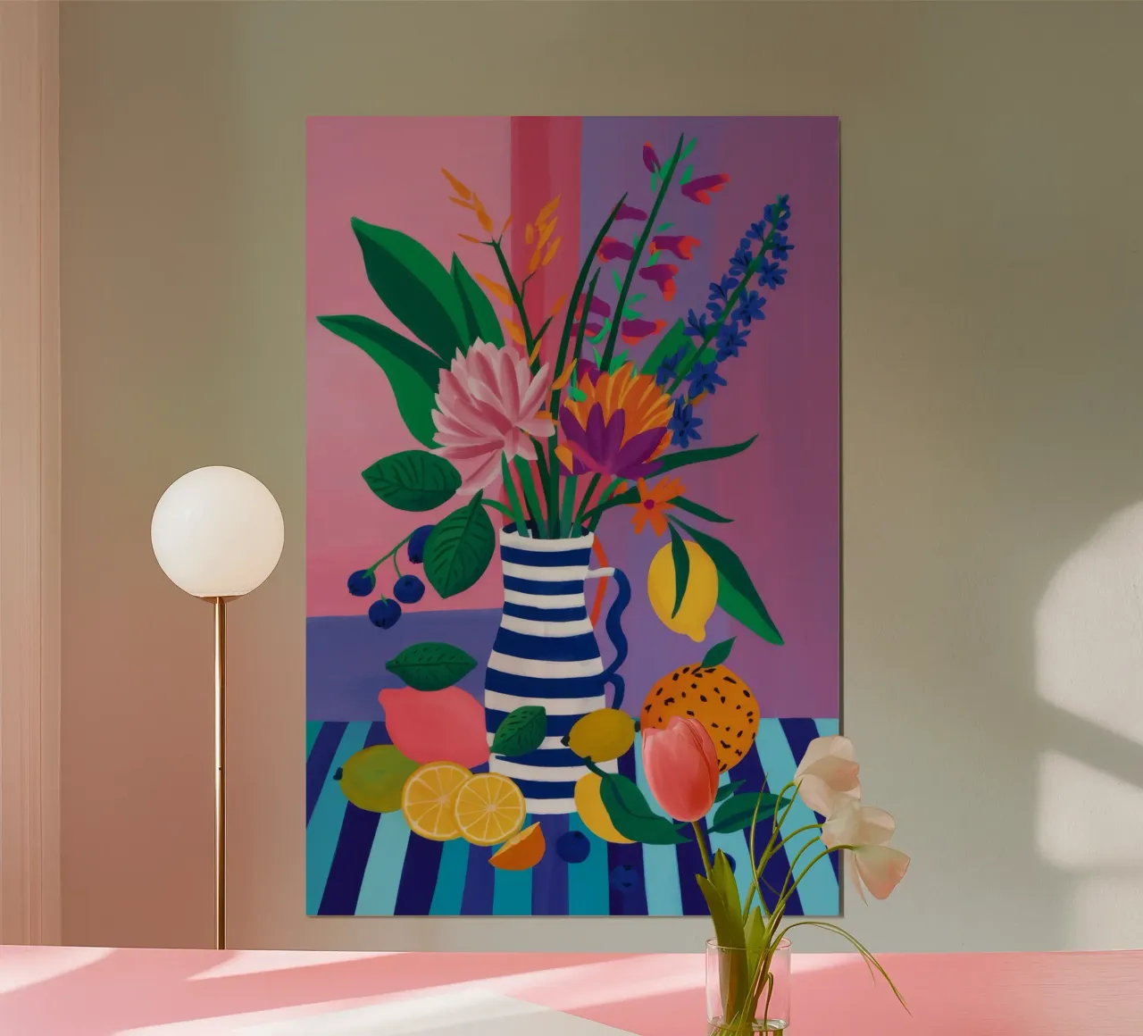 Armonia floreale agli agrumi poster da Paez Harmony