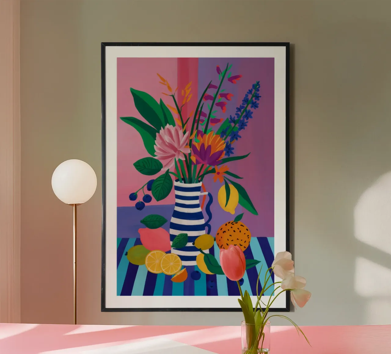 Armonia floreale agli agrumi poster da Paez Harmony