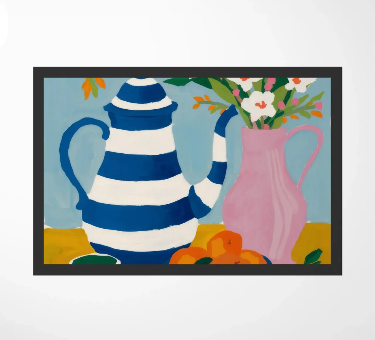 Teapot Floral Harmony doormat by Haven Mirage