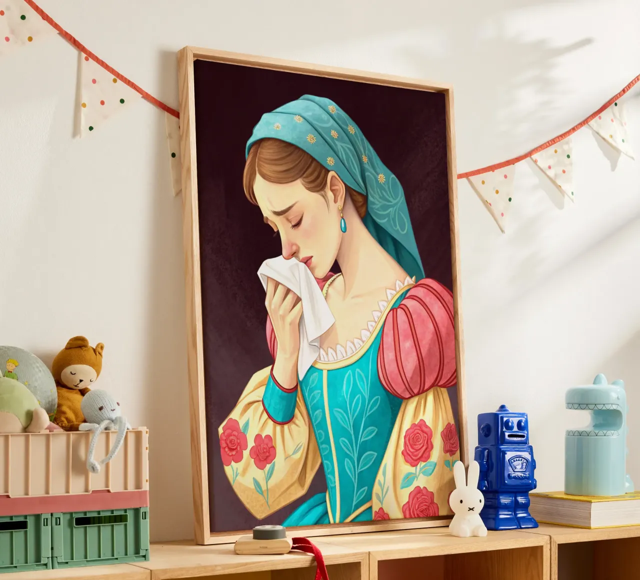 Cattivo odore donne WC Umorismo Divertente Bagno tela con Cornice a cassetta da zetazone