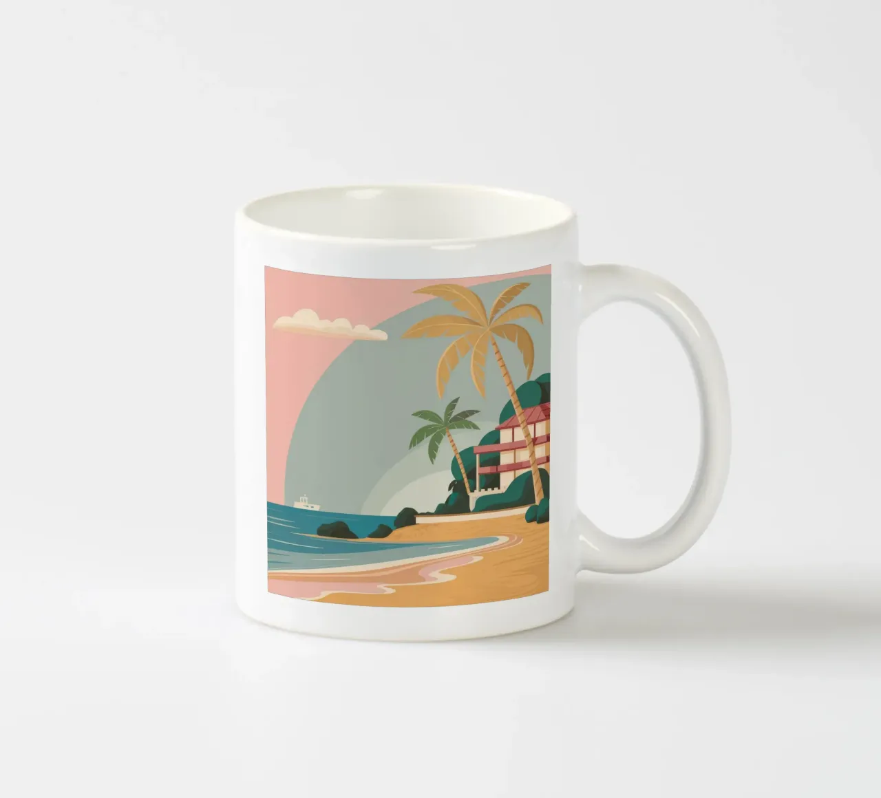 Serenità da spiaggia pastello tazza in ceramica da Jasper Rune