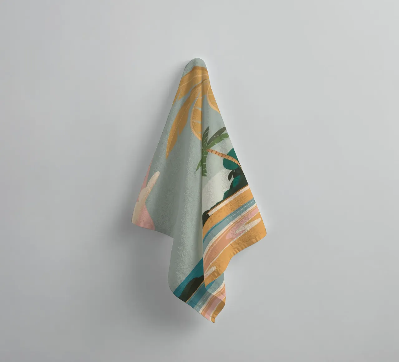 Pastel Beach Serenity towel by Jasper Rune