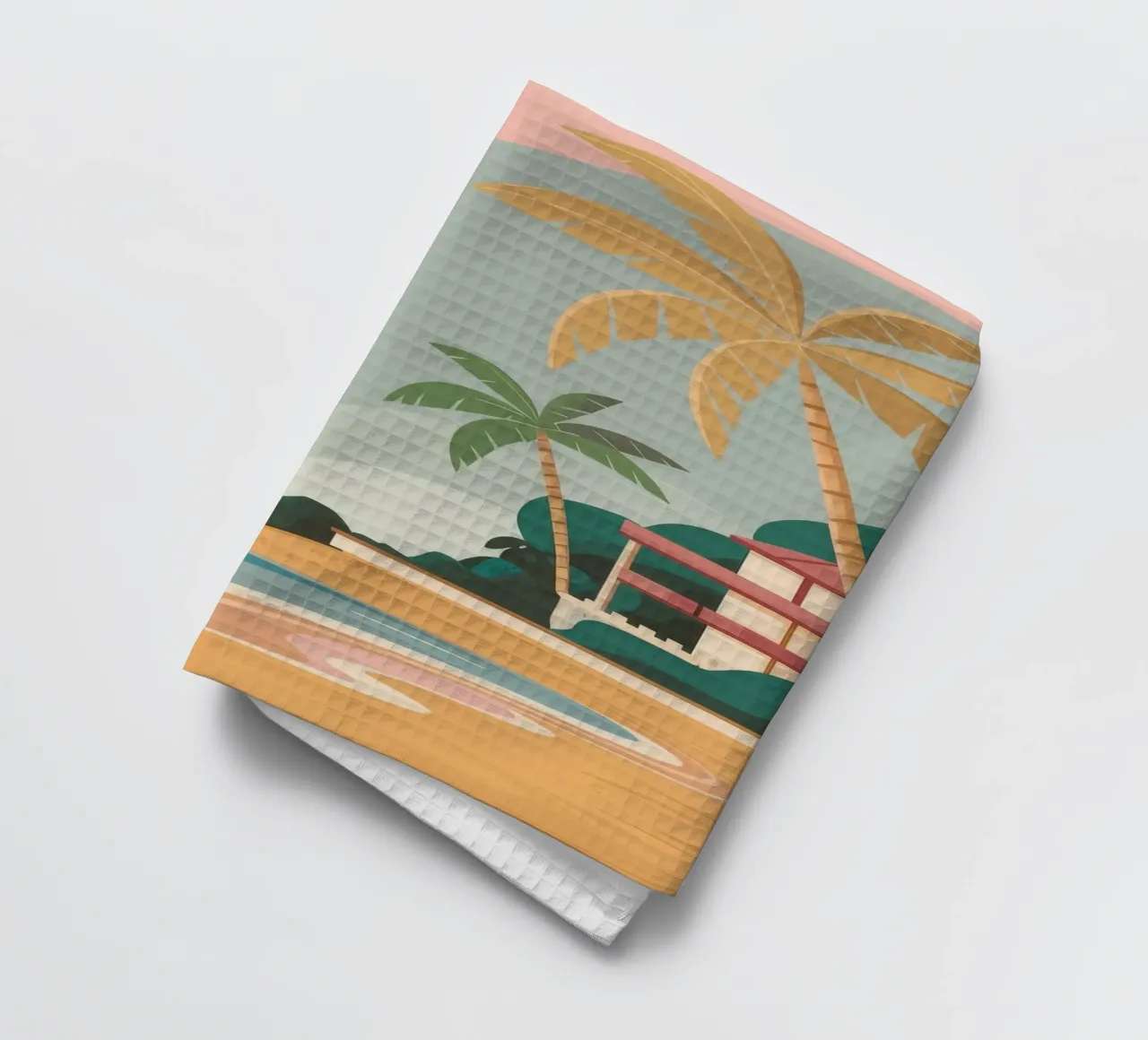 Pastel Beach Serenity Geschirrtuch von Jasper Rune