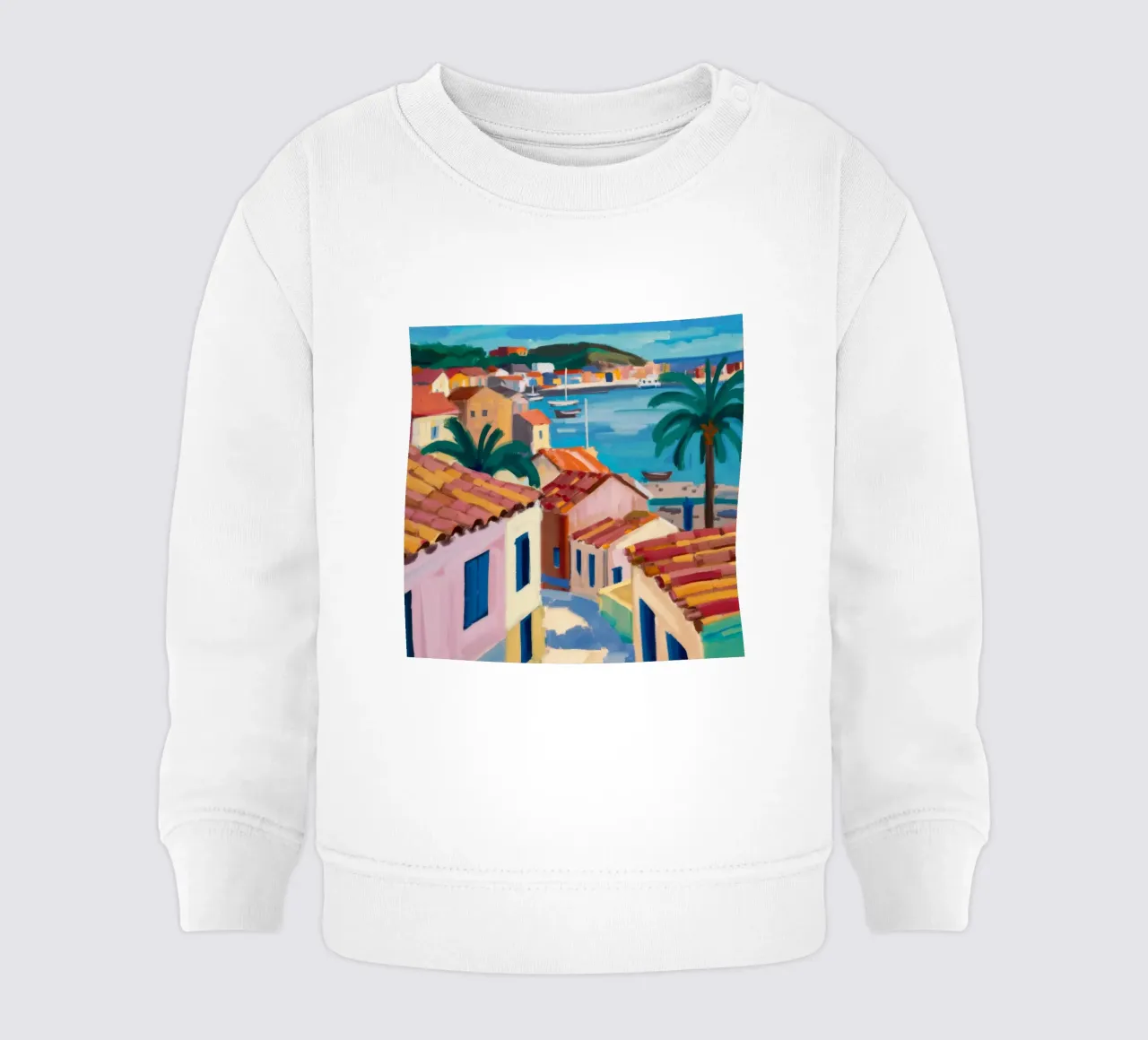 Scorcio di mare sul tetto felpa neonato da Jasper Rune