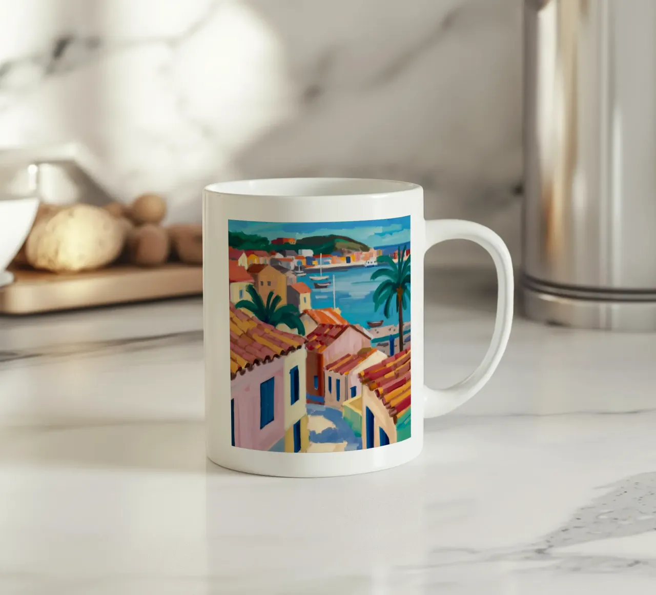 Scorcio di mare sul tetto tazza in ceramica da Jasper Rune