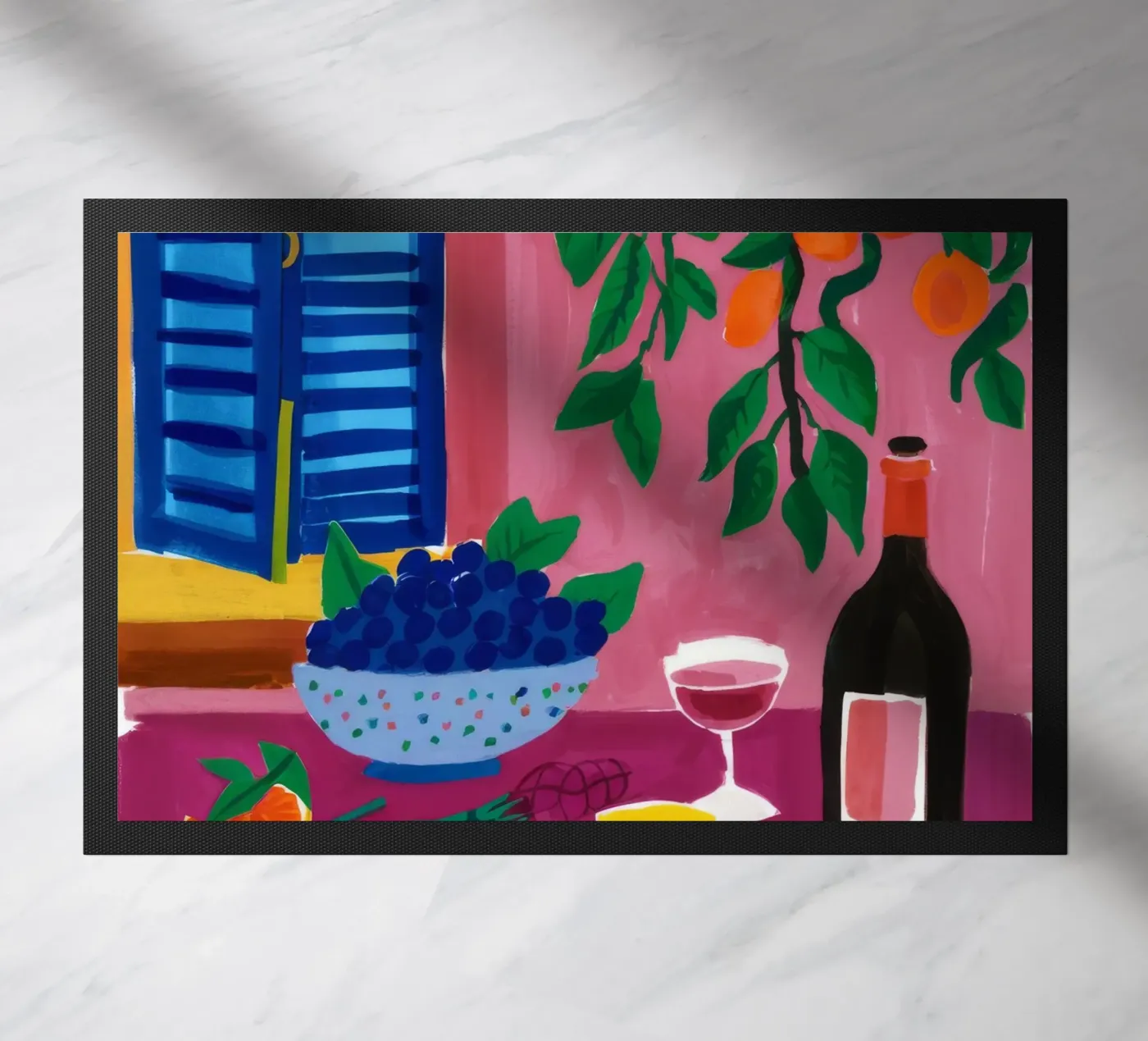 Seaside Table Feast doormat by Paez Harmony