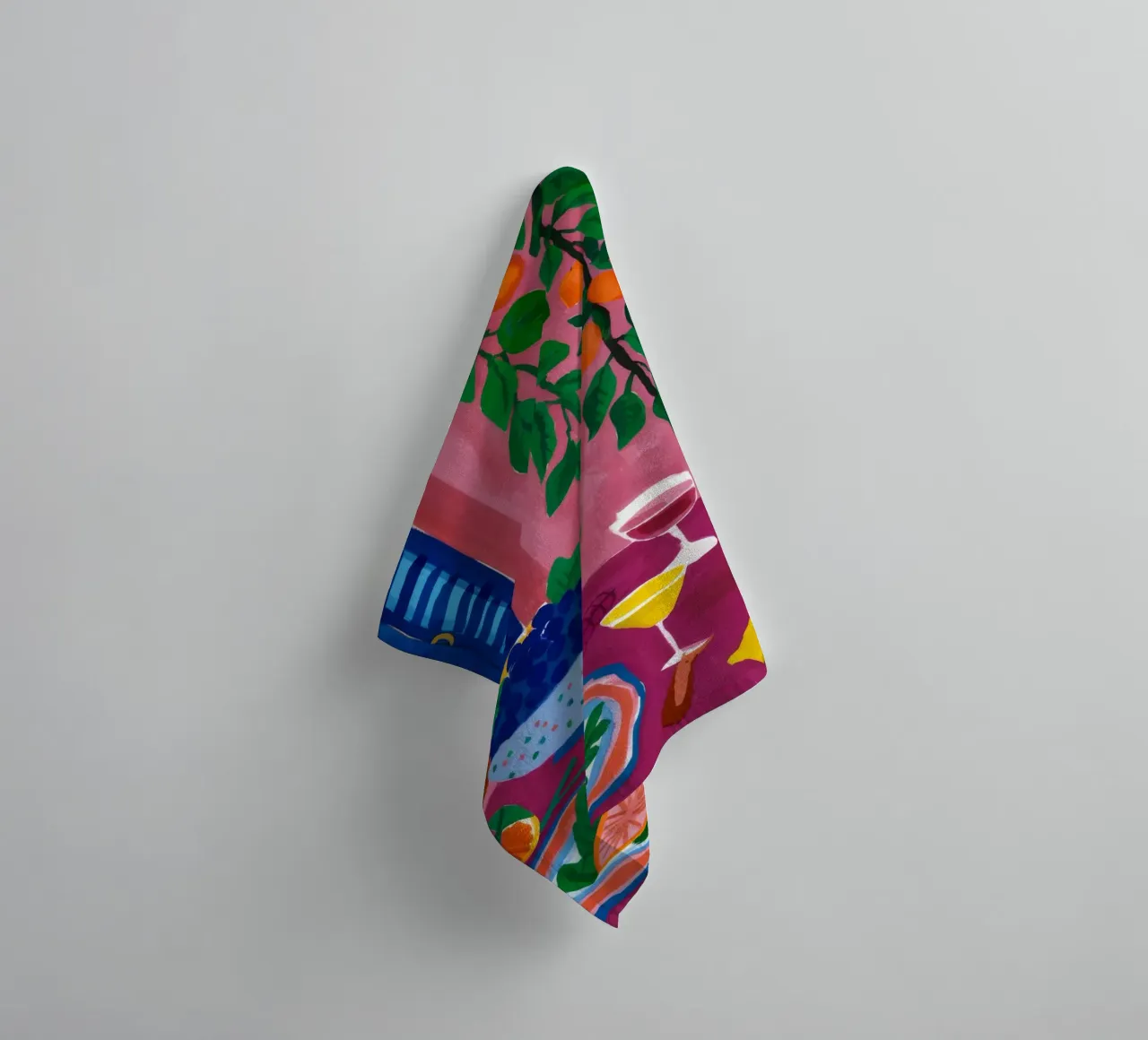 Seaside Table Feast badhanddoek van Paez Harmony