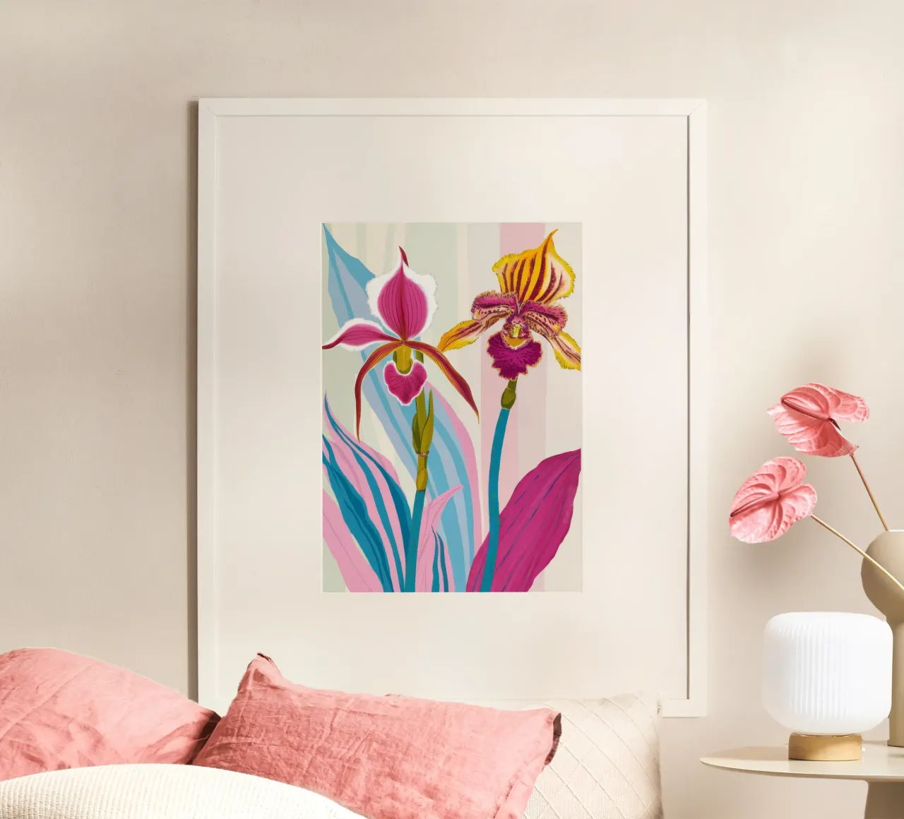 Orchidea Elegance Bloom poster da Haven Mirage