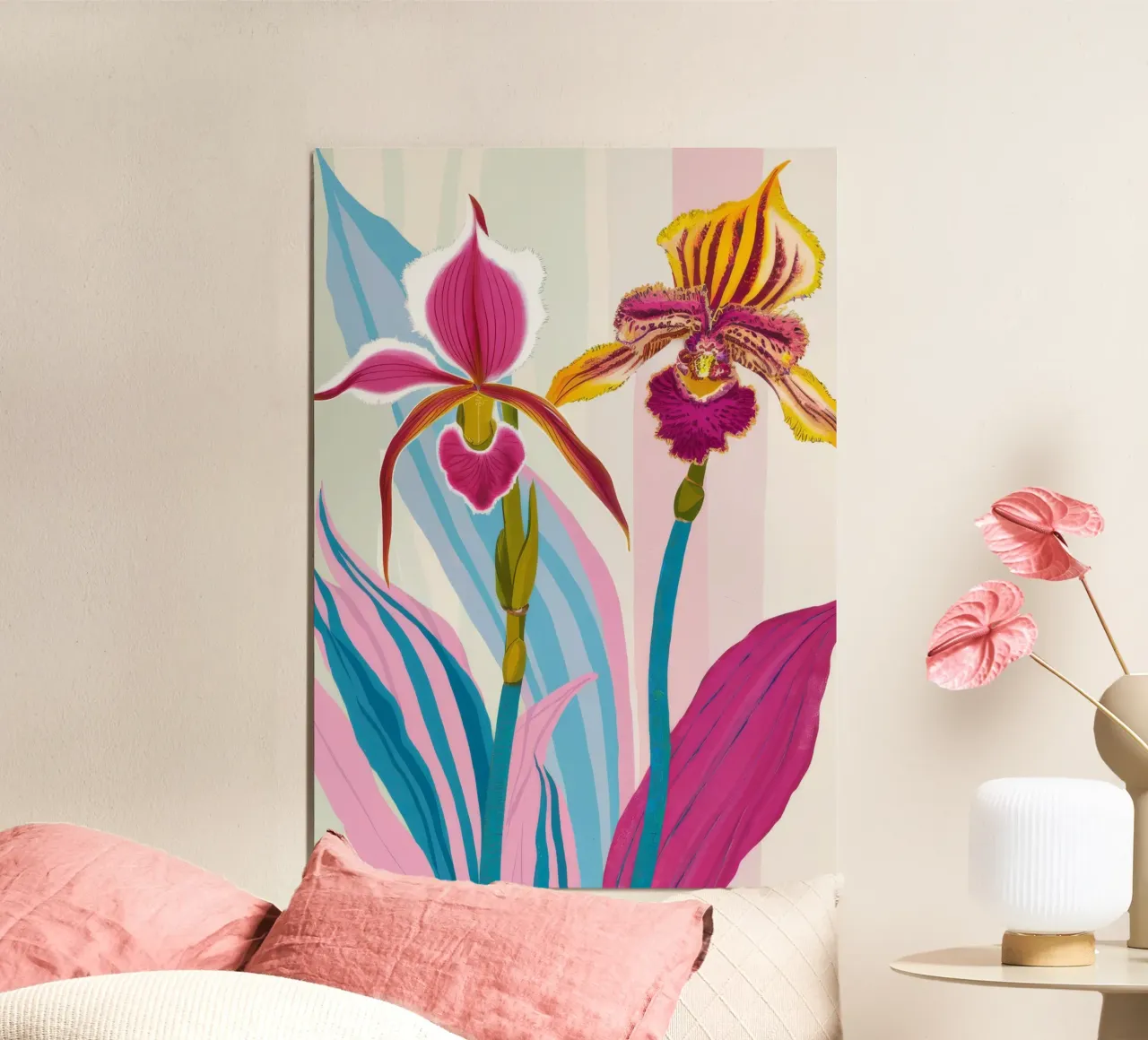 Orchidea Elegance Bloom poster da Haven Mirage
