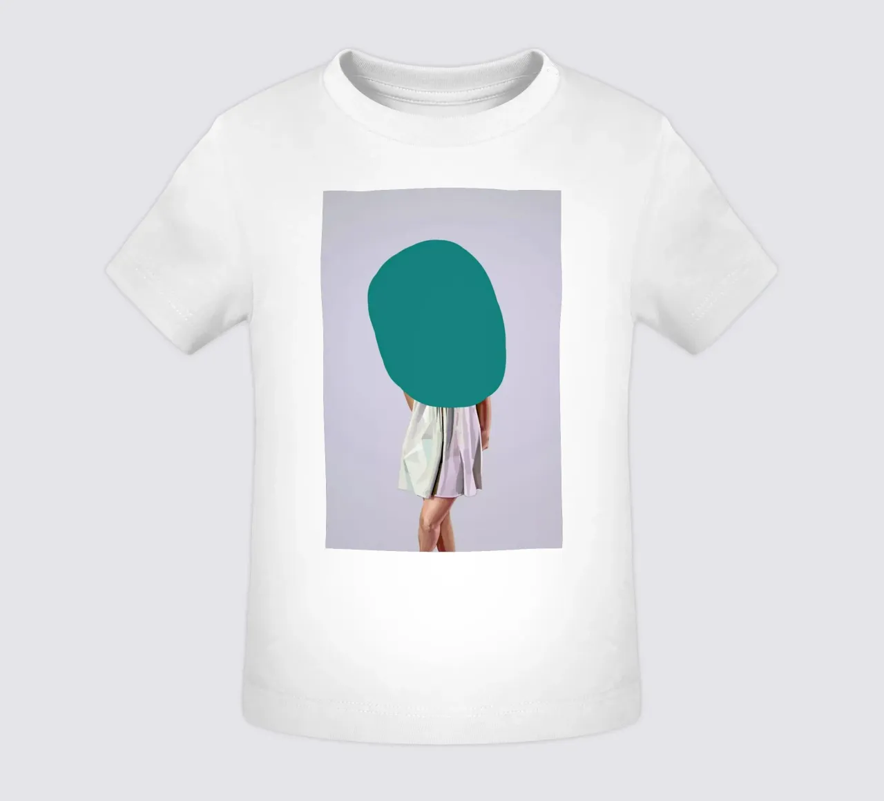 Turquoise baby t-shirt by Tapio Mömmö
