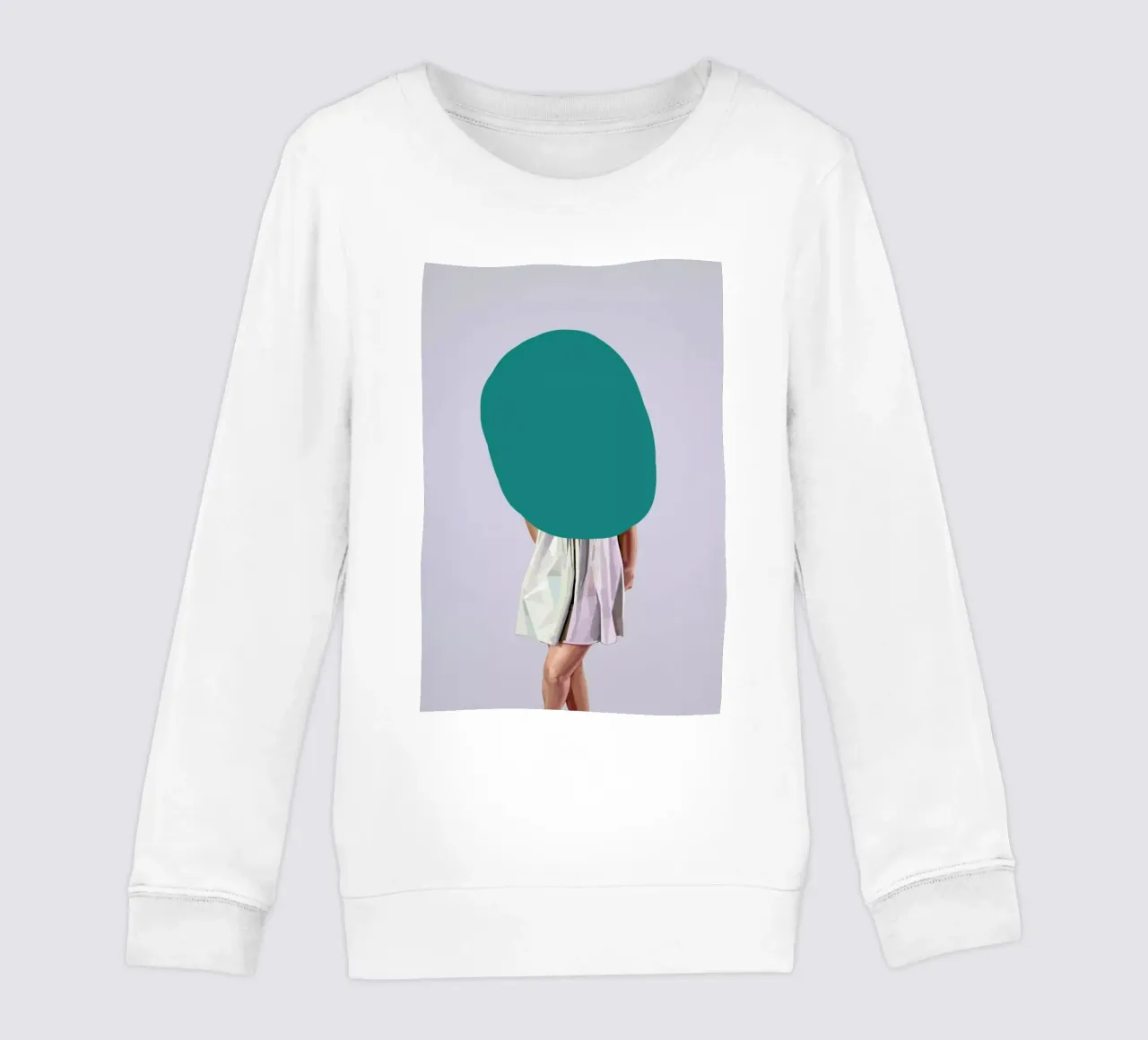 Turquoise kids sweatshirt by Tapio Mömmö