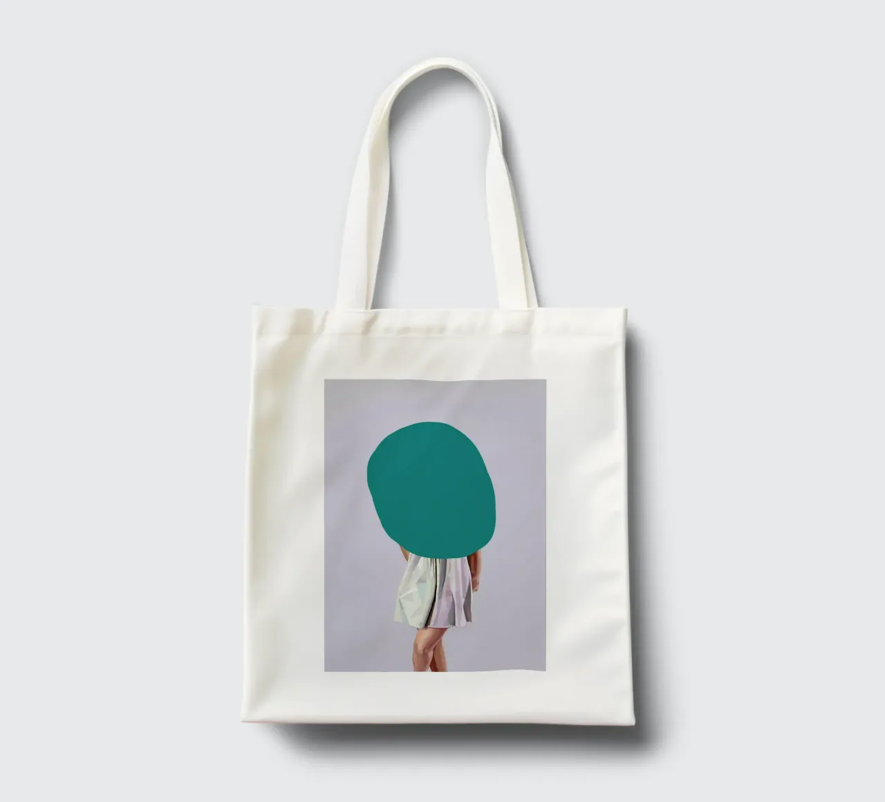 Turquoise jute draagtas van Tapio Mömmö
