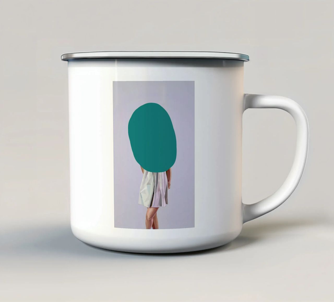 Turquoise tazza in smalto da Tapio Mömmö