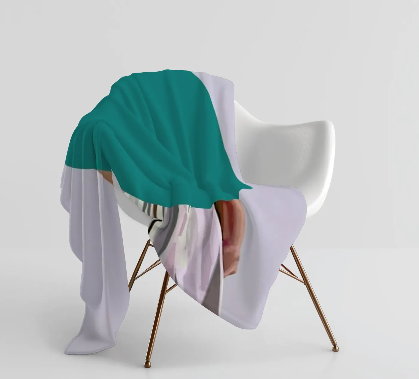 Turquoise Fleecedecke von Tapio Mömmö