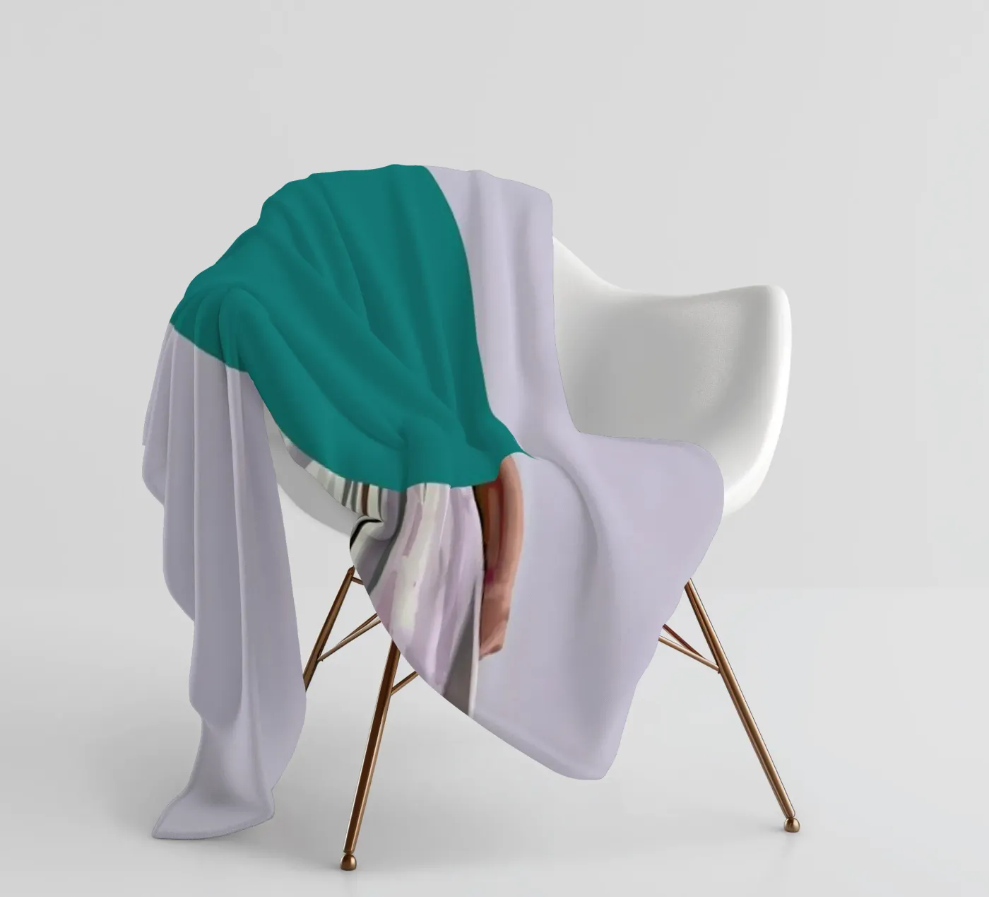 Turquoise Fleecedecke von Tapio Mömmö