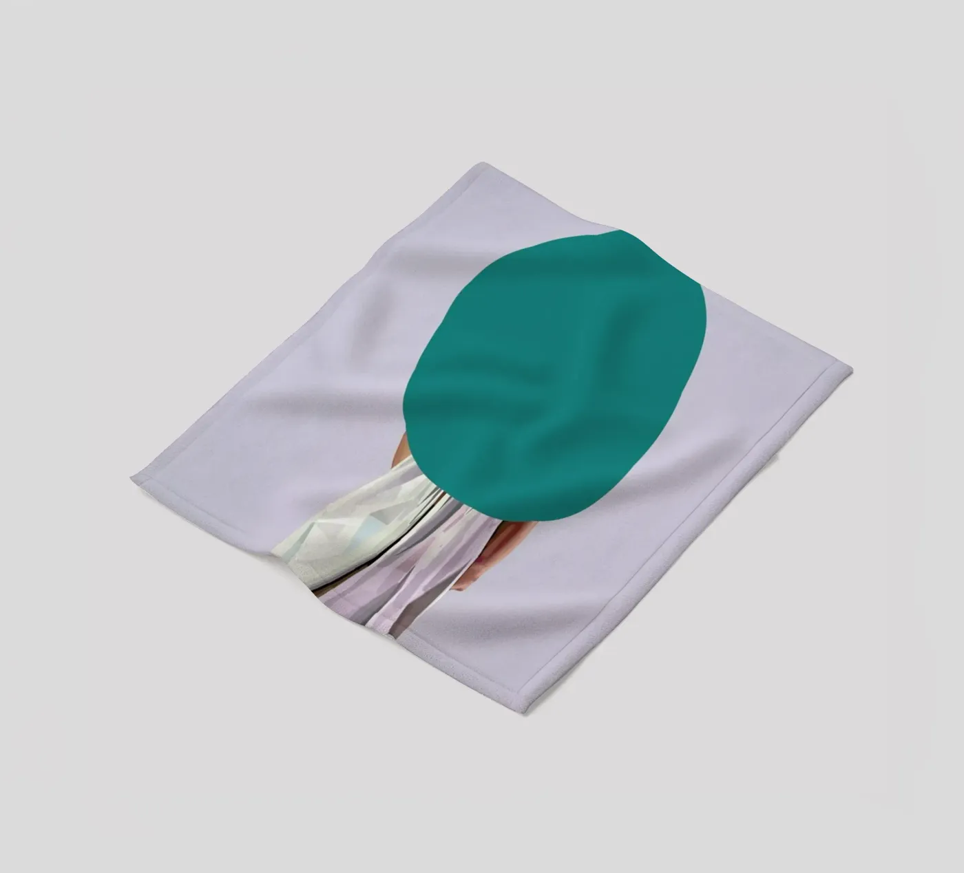 Turquoise Fleecedecke von Tapio Mömmö