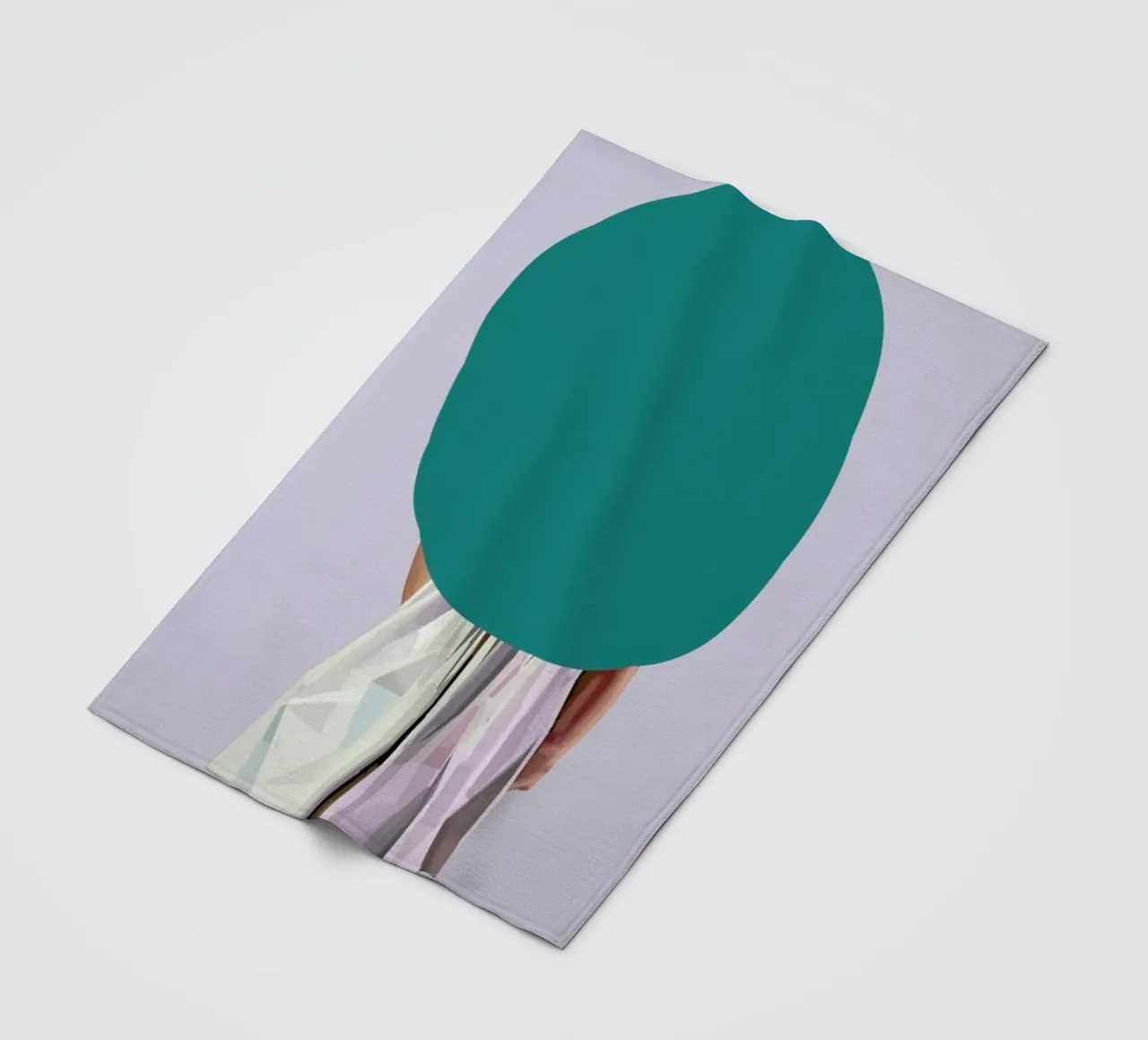 Turquoise Fleecedecke von Tapio Mömmö