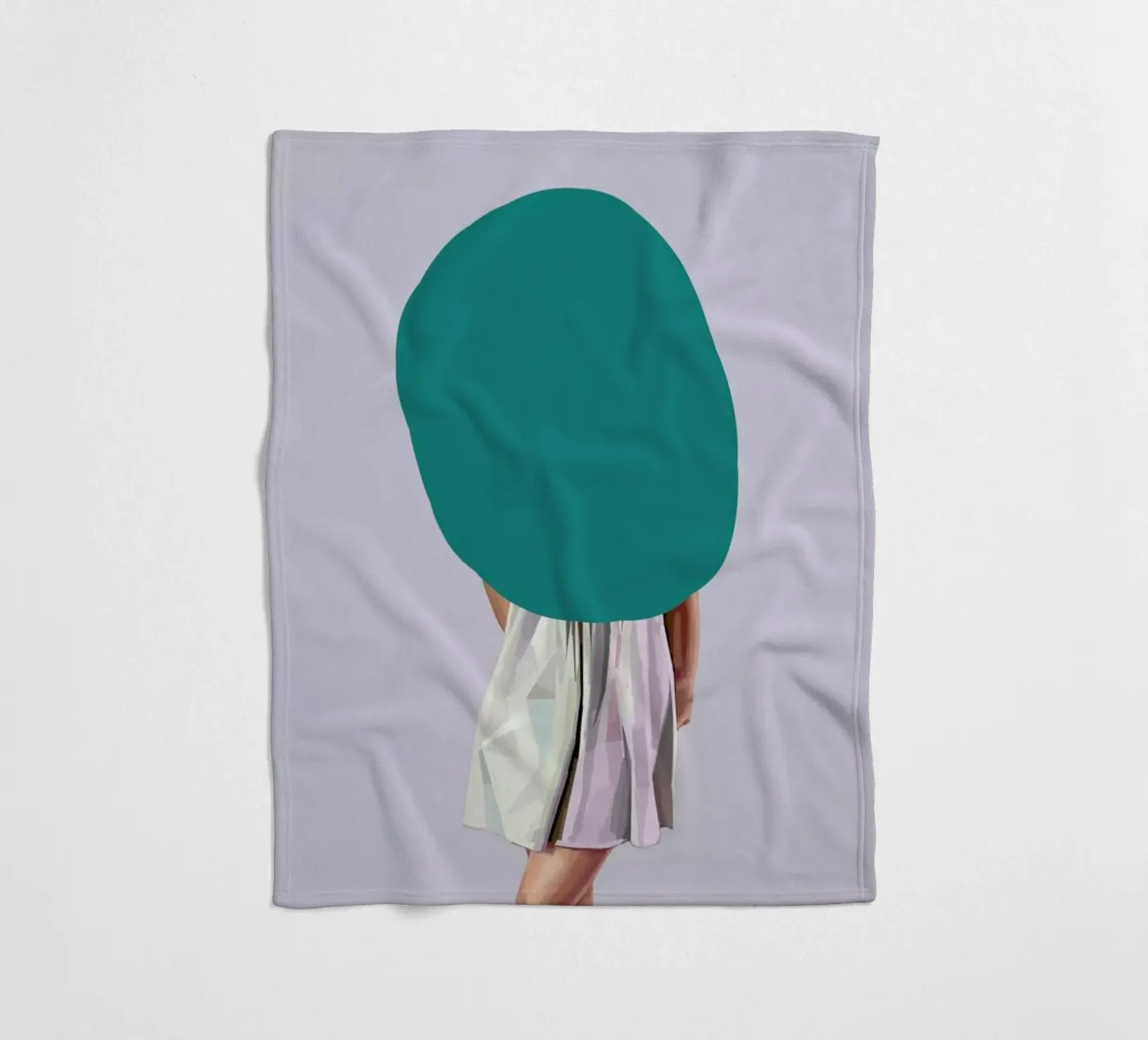 Turquoise Fleecedecke von Tapio Mömmö